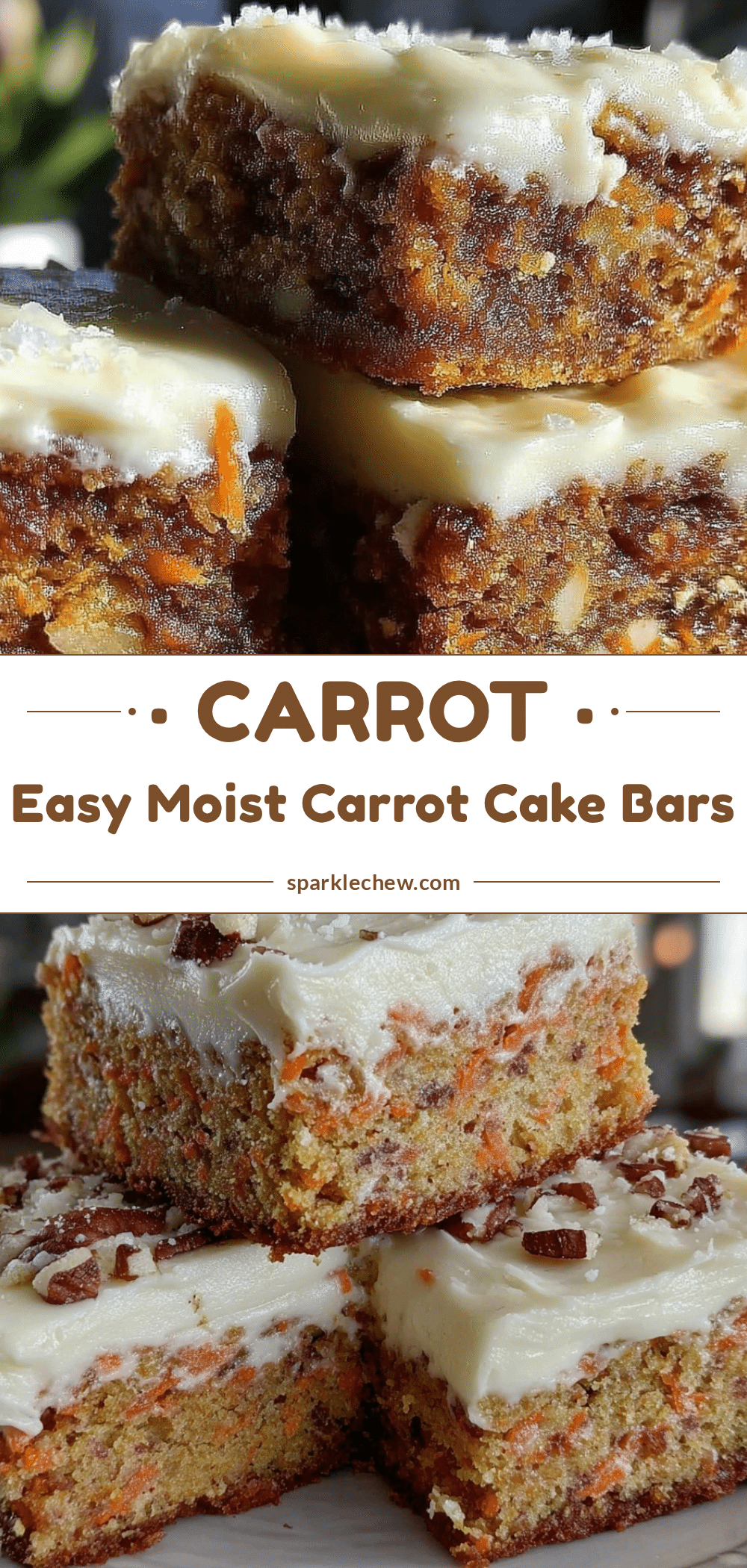 carrot cake bars recipe
