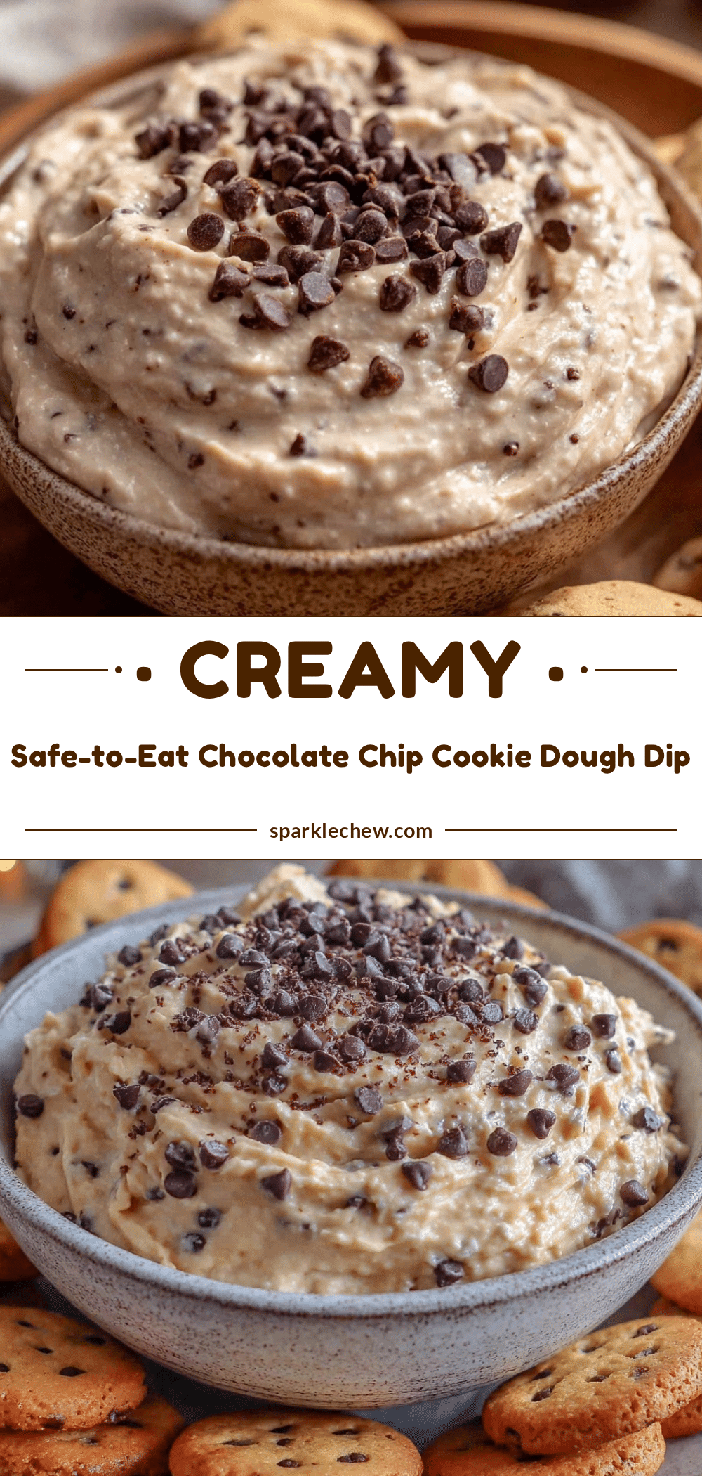 creamy chocolate chip cookie dough dip recipe