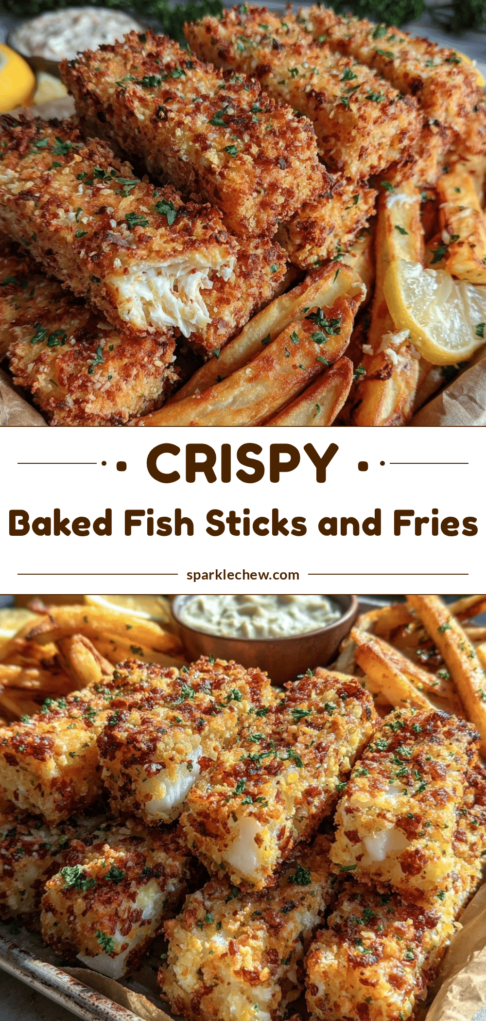 crispy sheet pan fish sticks and fries recipe