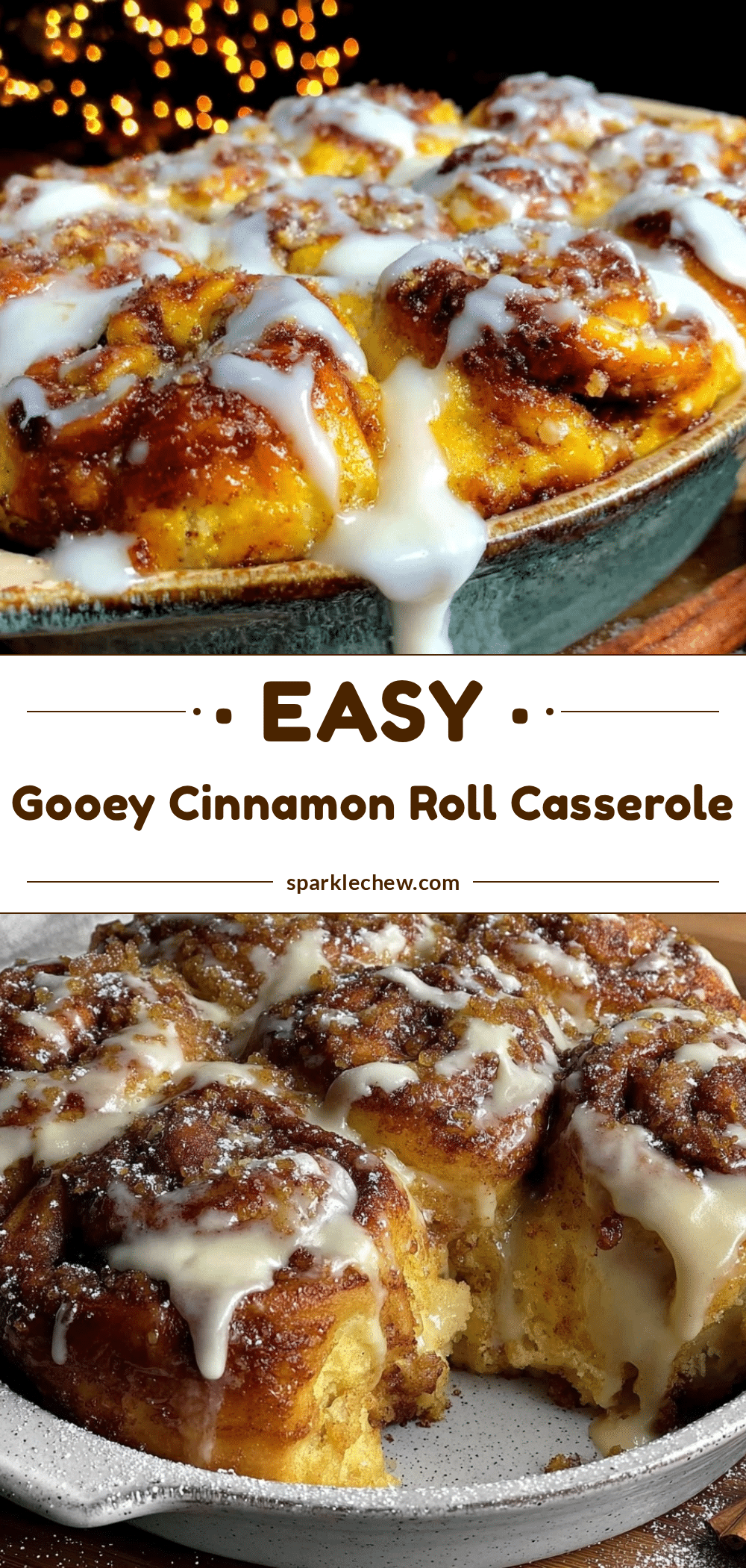 easy cinnamon roll casserole recipe