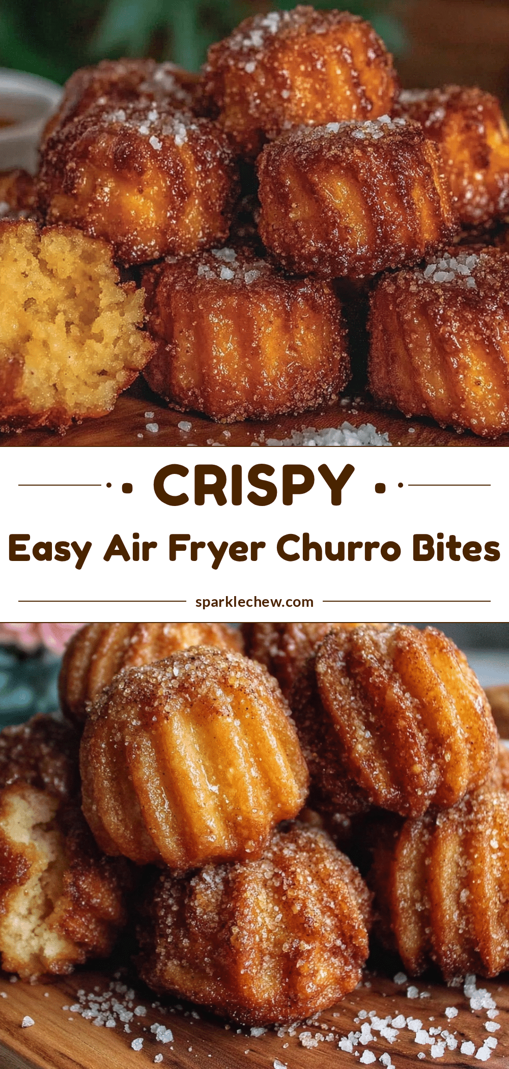 easy crispy air fryer churro bites recipe