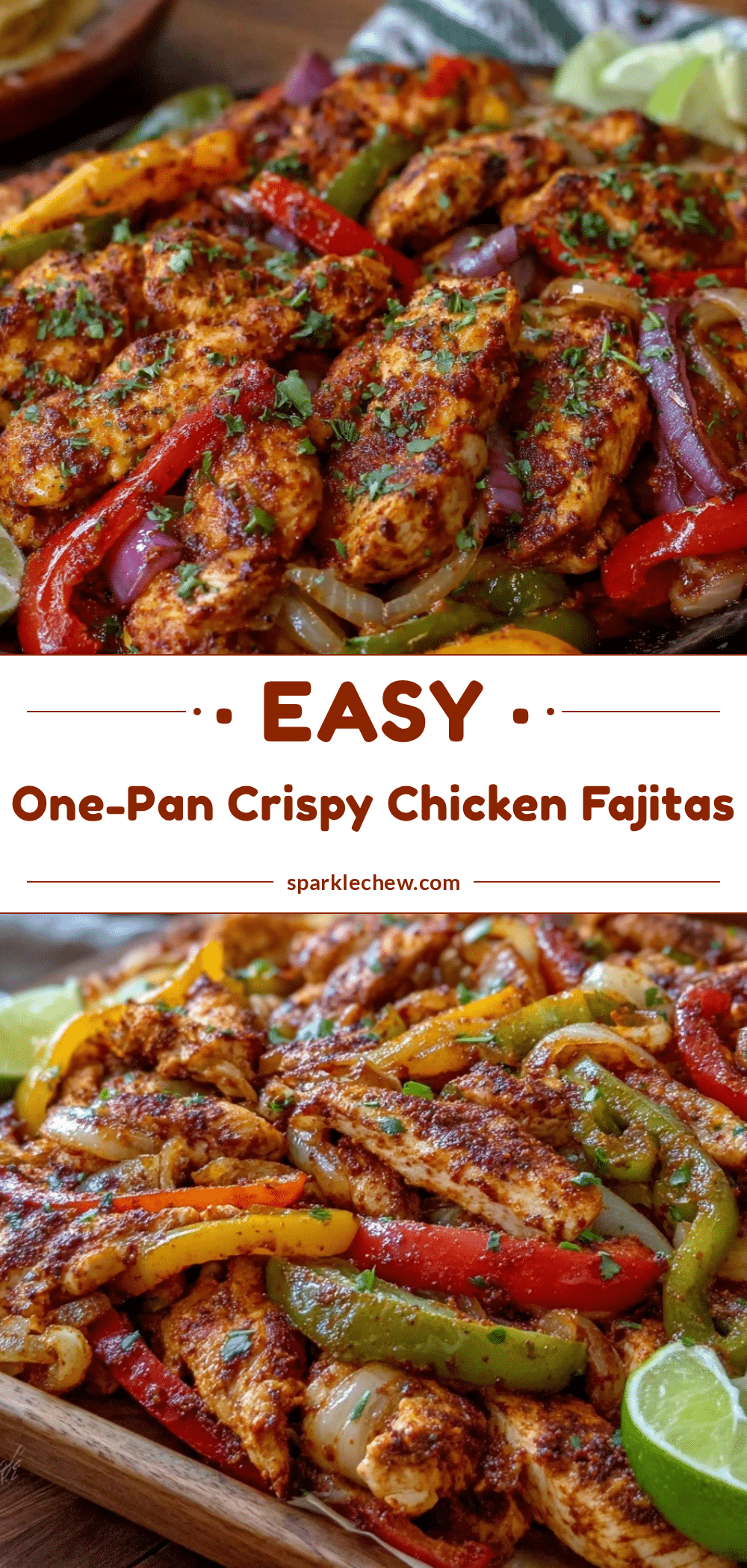easy sheet pan chicken fajitas recipe