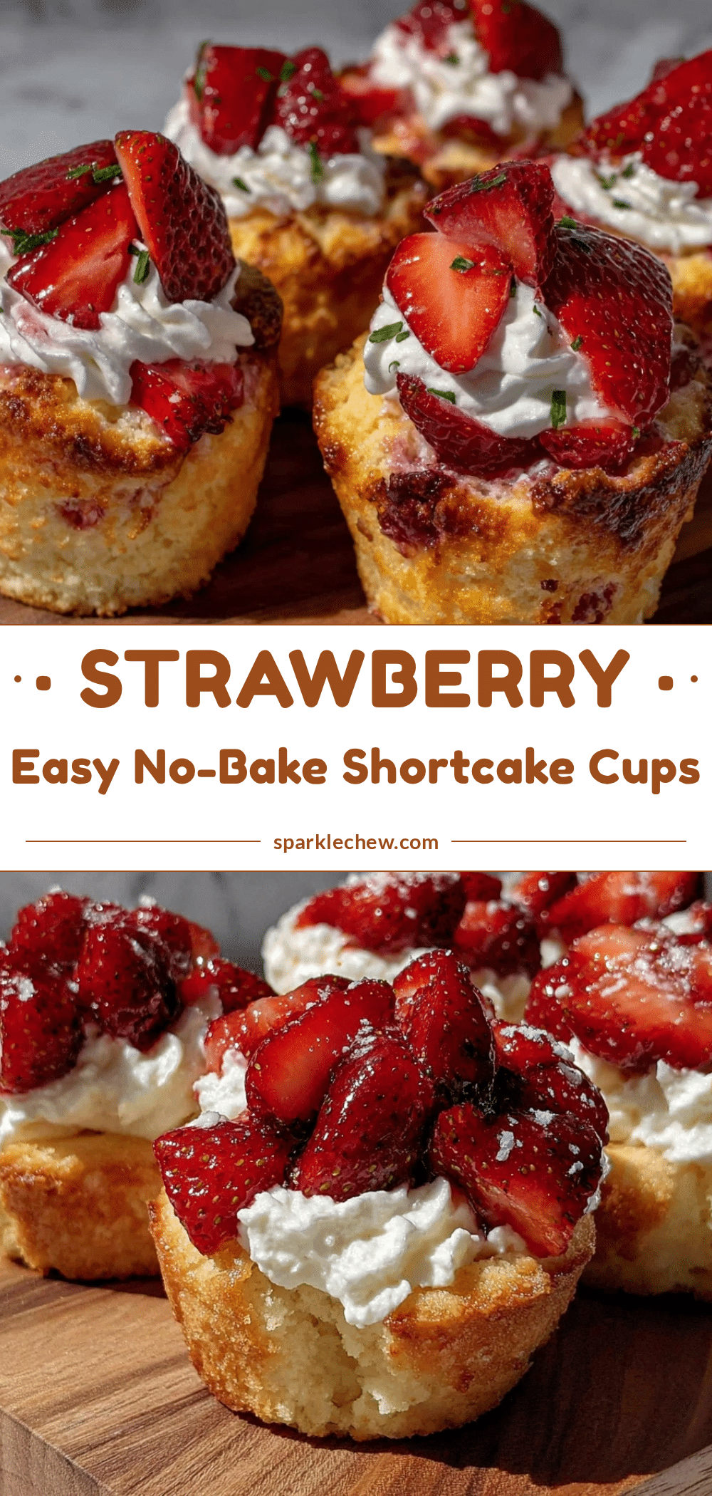 easy strawberry shortcake cups recipe
