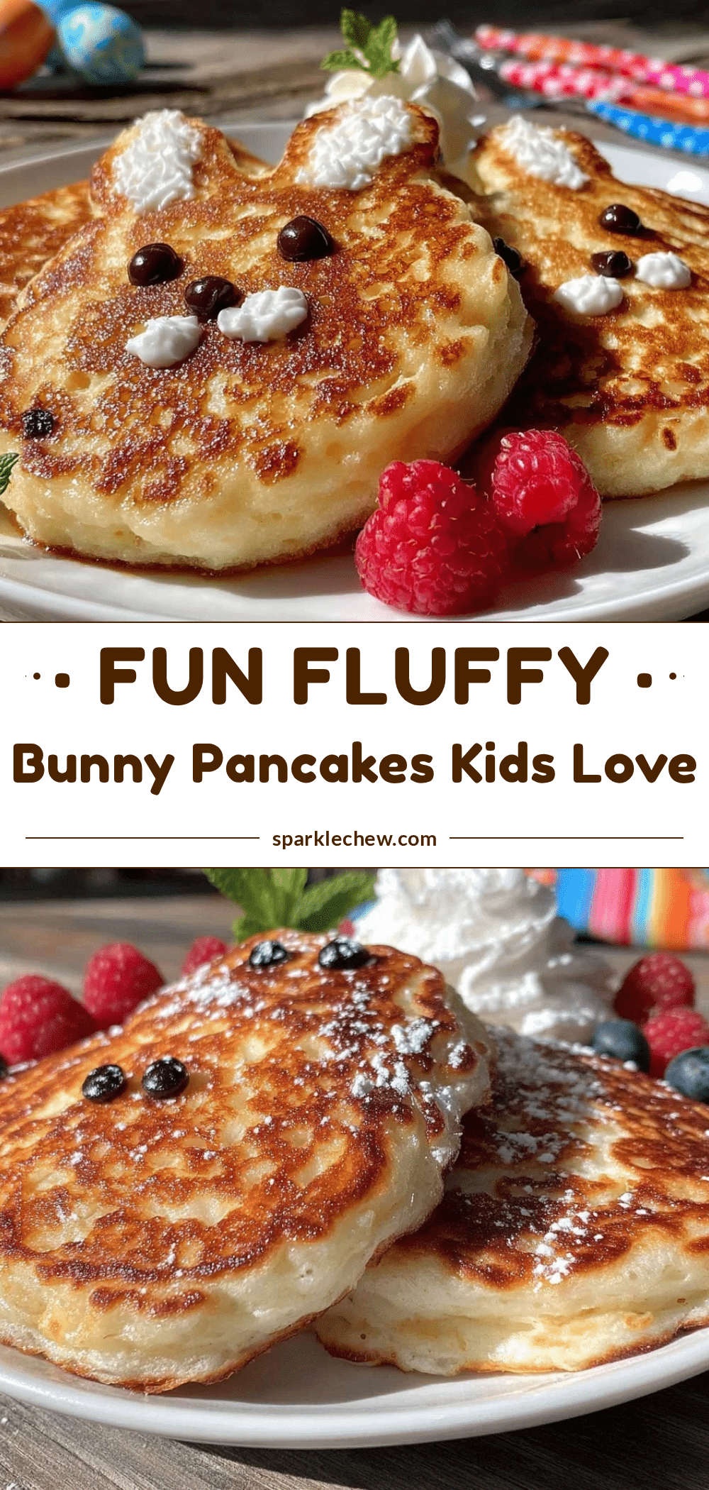fun fluffy bunny pancakes recipe
