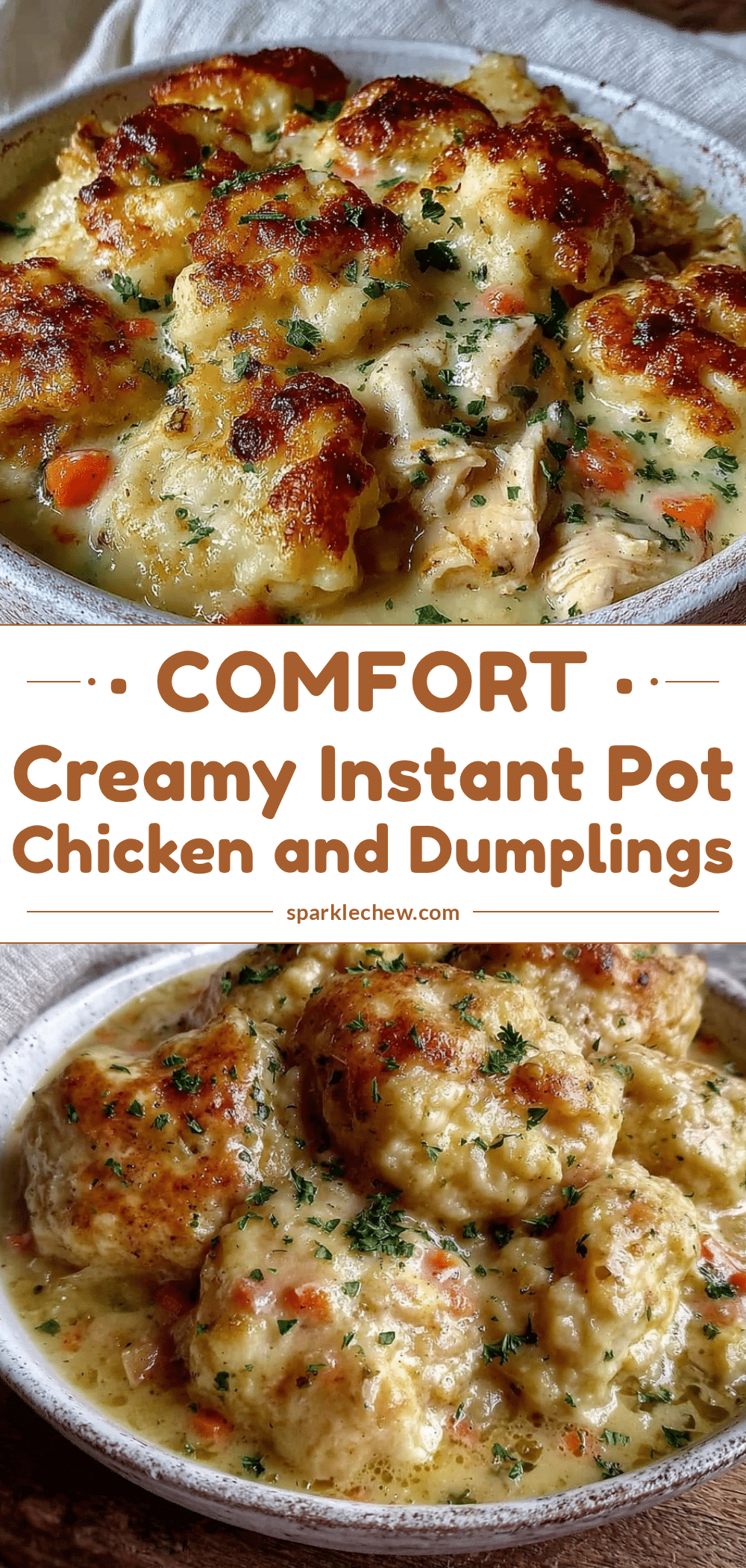 Instant Pot chicken and dumplings recipe