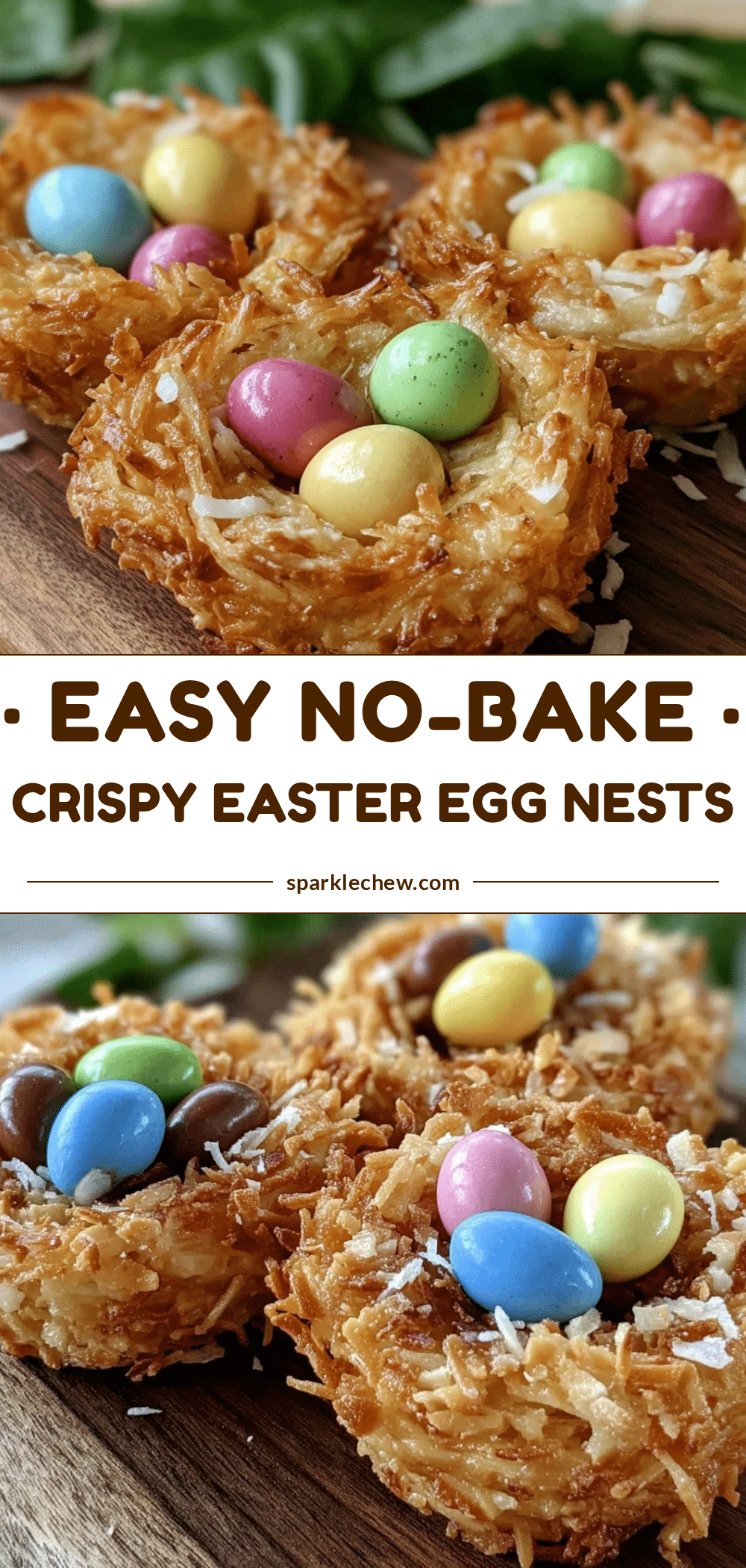 No-Bake Easter Egg Nests recipe
