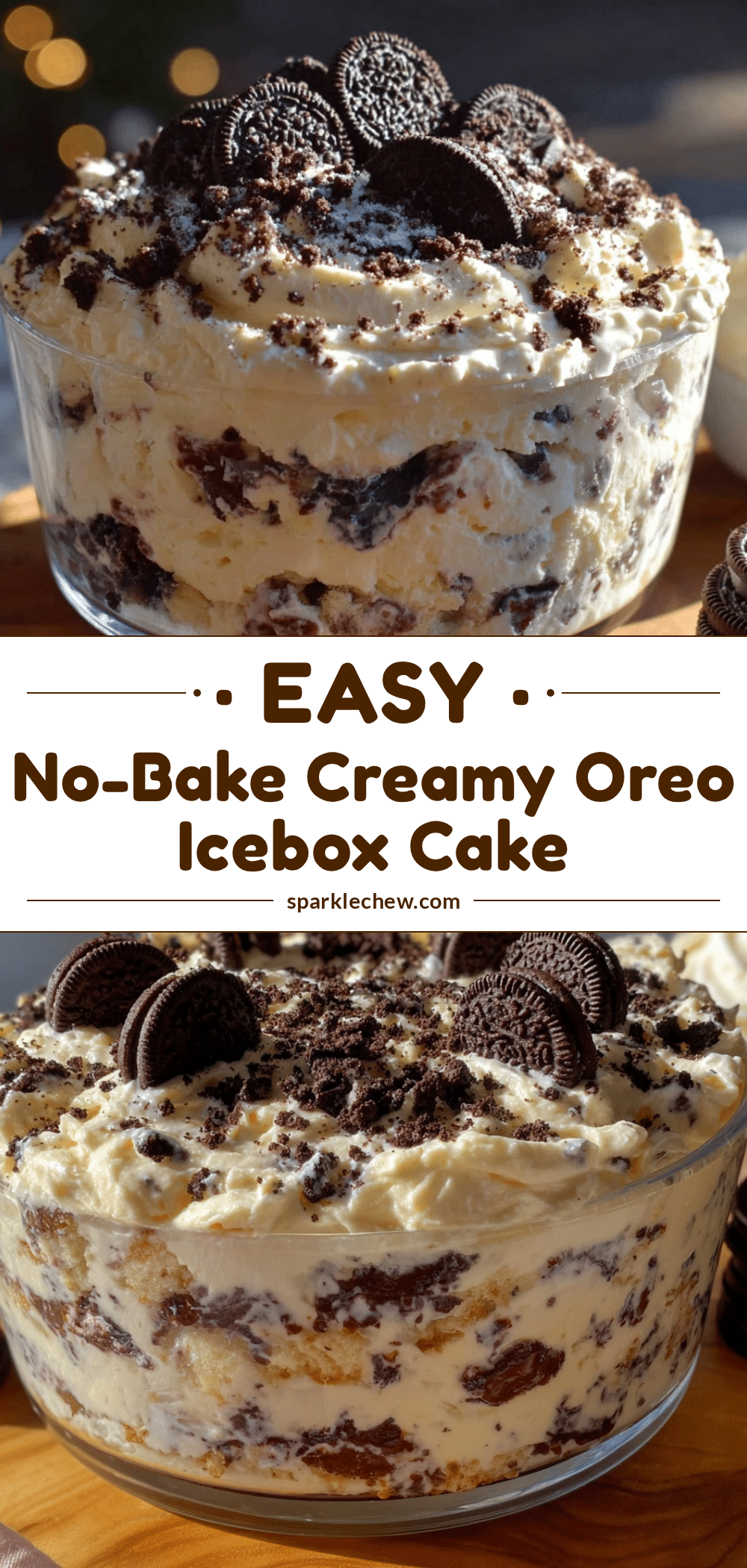 no-bake Oreo icebox cake recipe