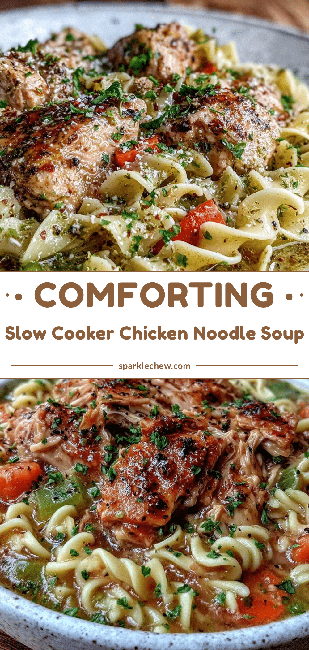 slow cooker chicken noodle soup recipe