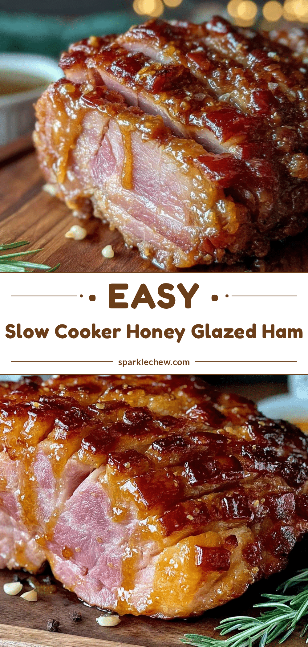 slow cooker honey glazed ham recipe