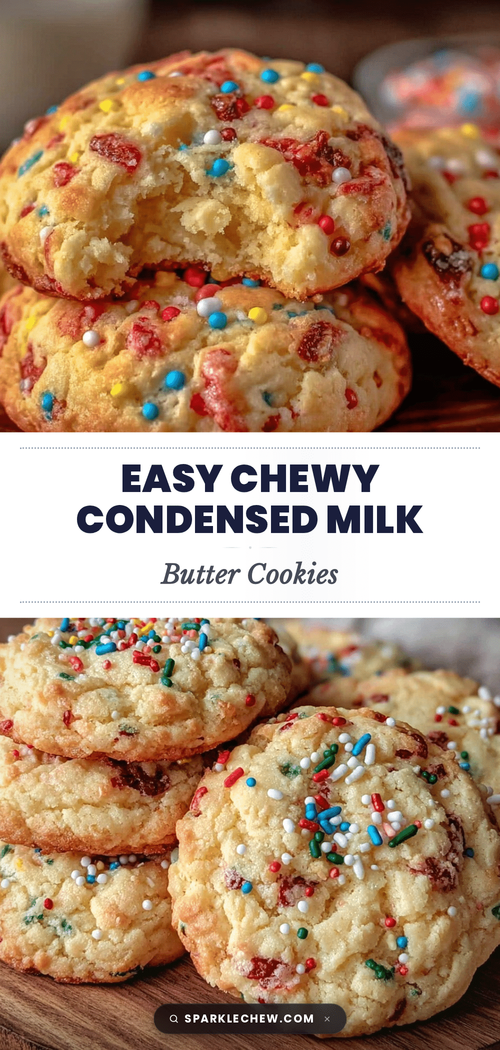 3-Ingredient Condensed Milk Butter Cookies recipe