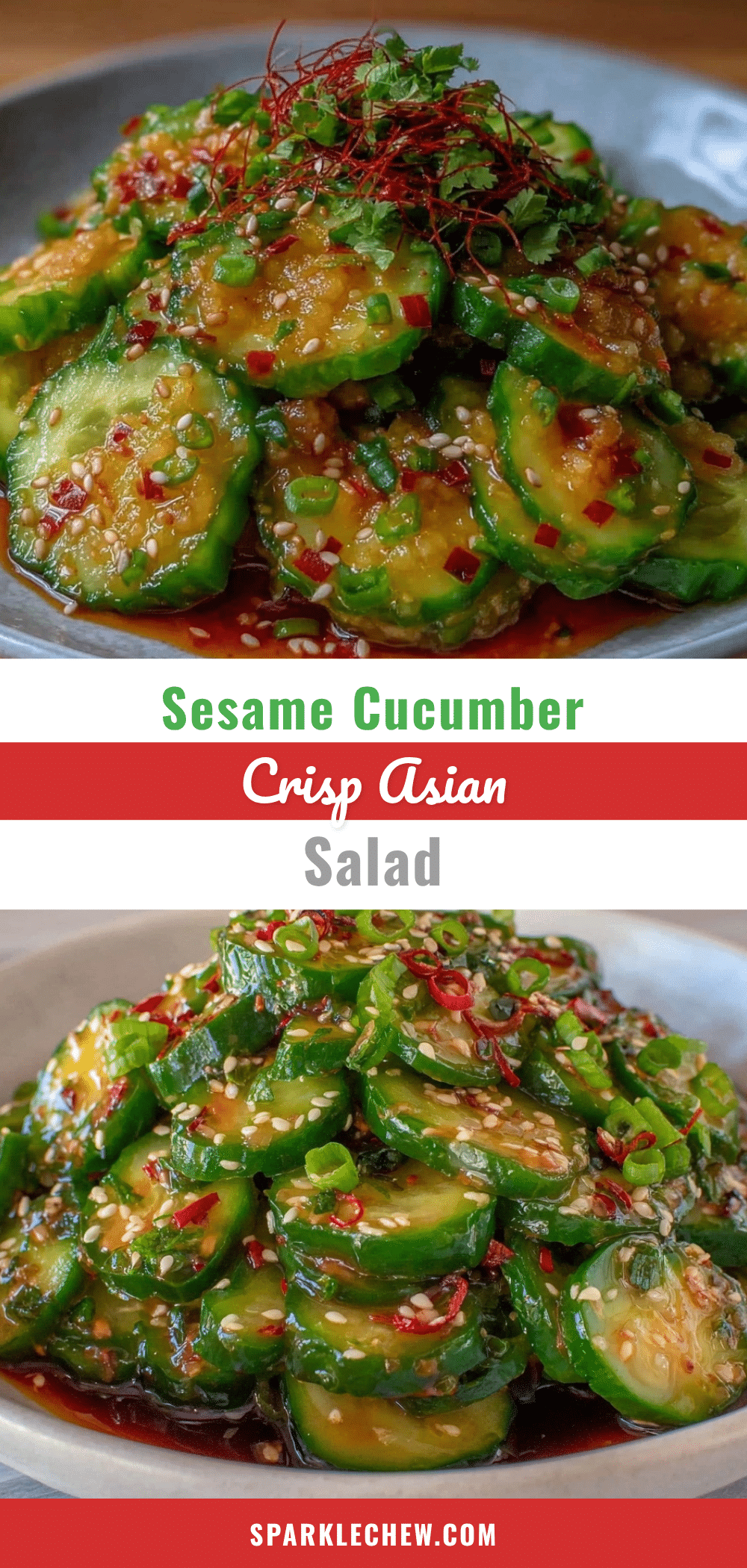 asian sesame cucumber salad recipe