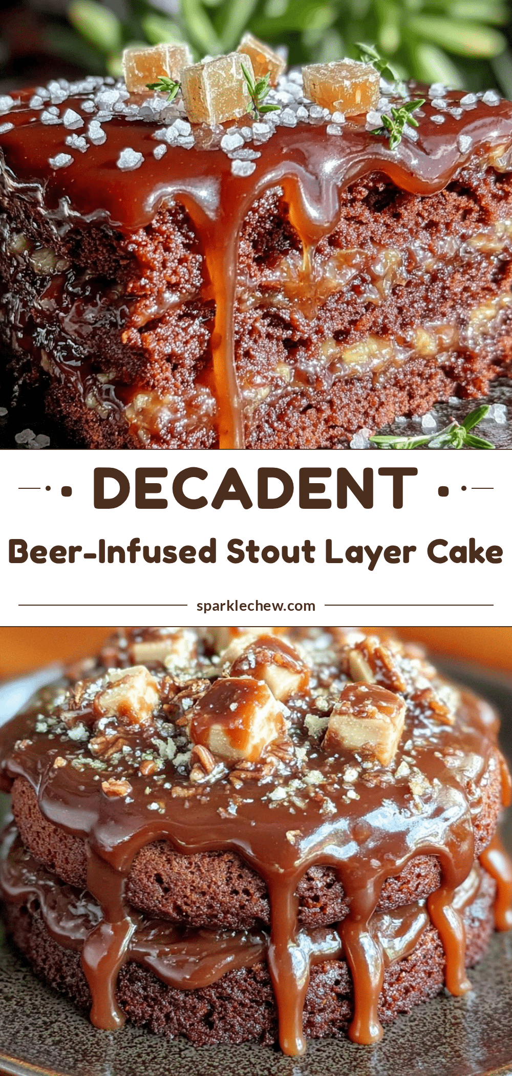 beer-infused chocolate stout layer cake recipe