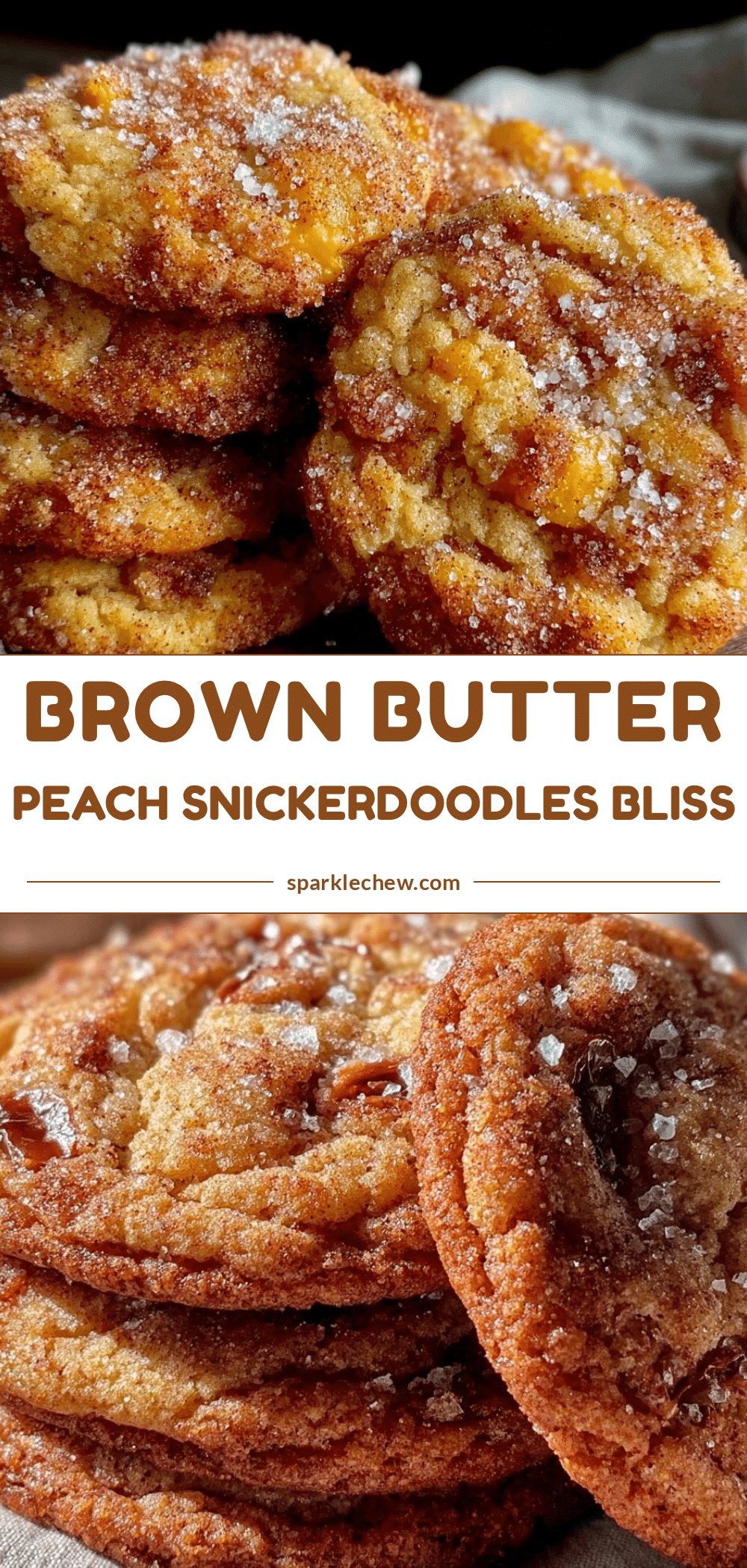 brown butter peach snickerdoodles recipe