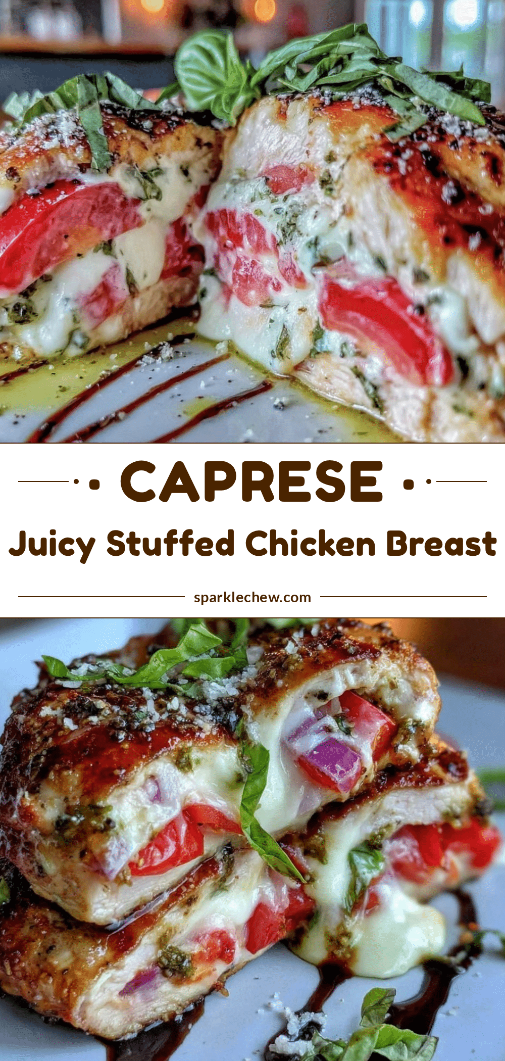Caprese stuffed chicken breast recipe