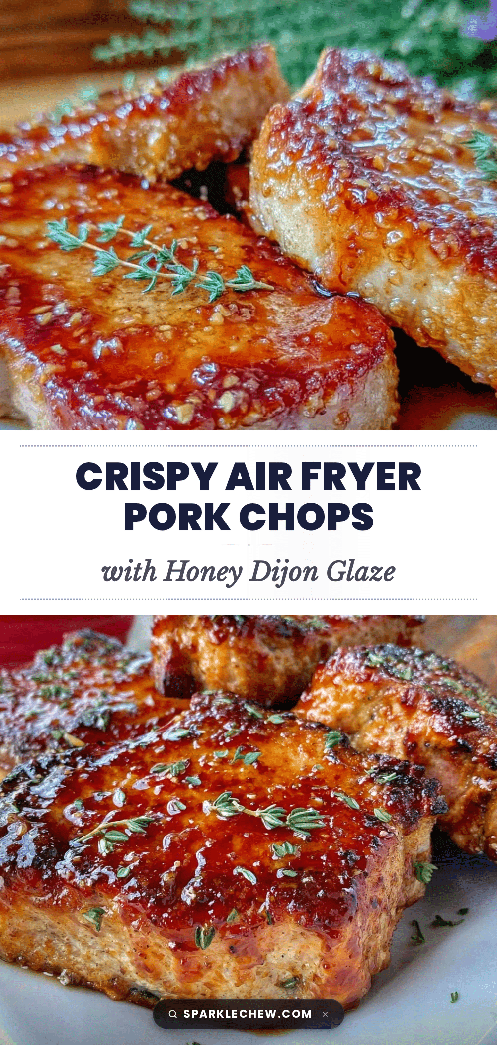 crispy air fryer thick-cut pork chops recipe
