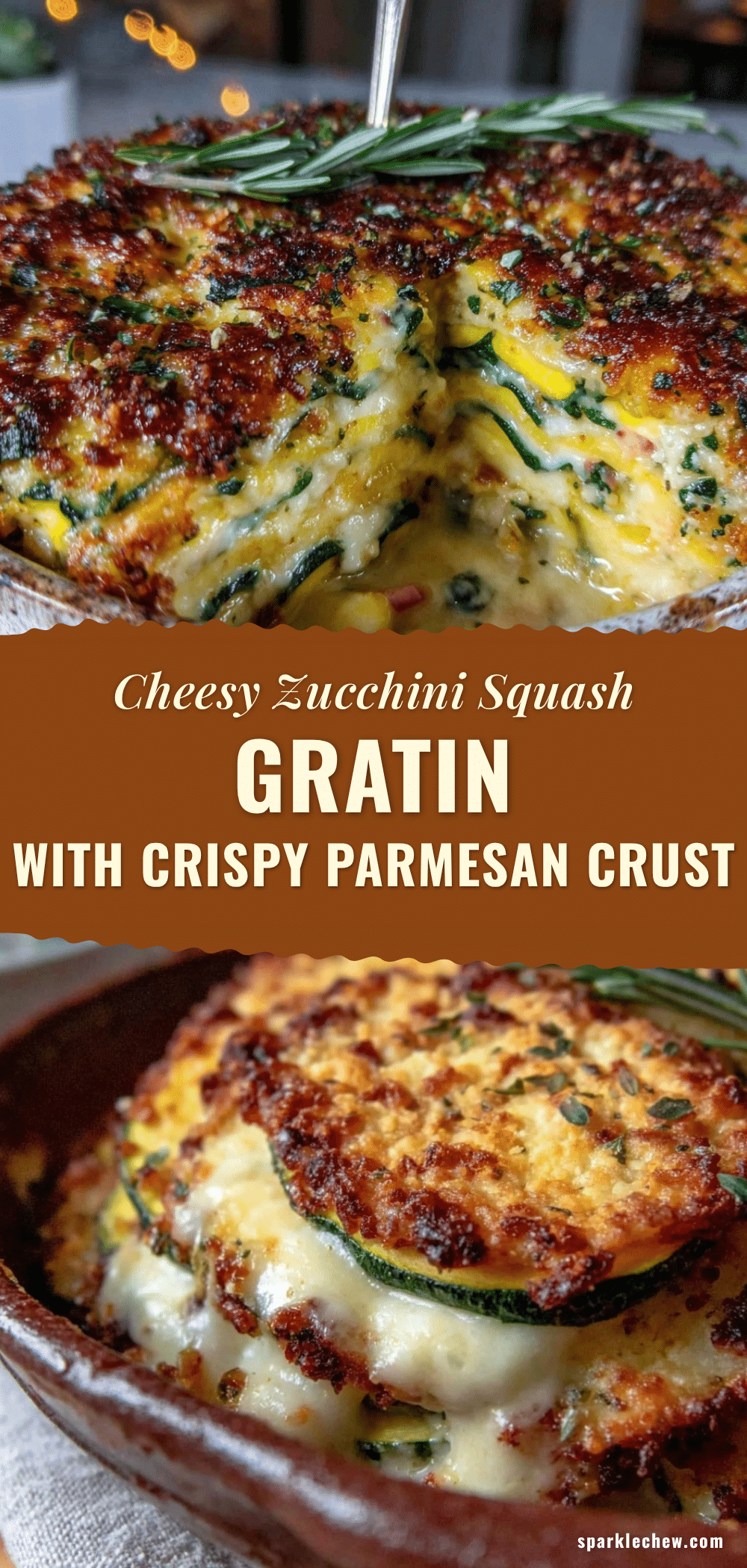 crispy cheesy zucchini yellow squash gratin recipe