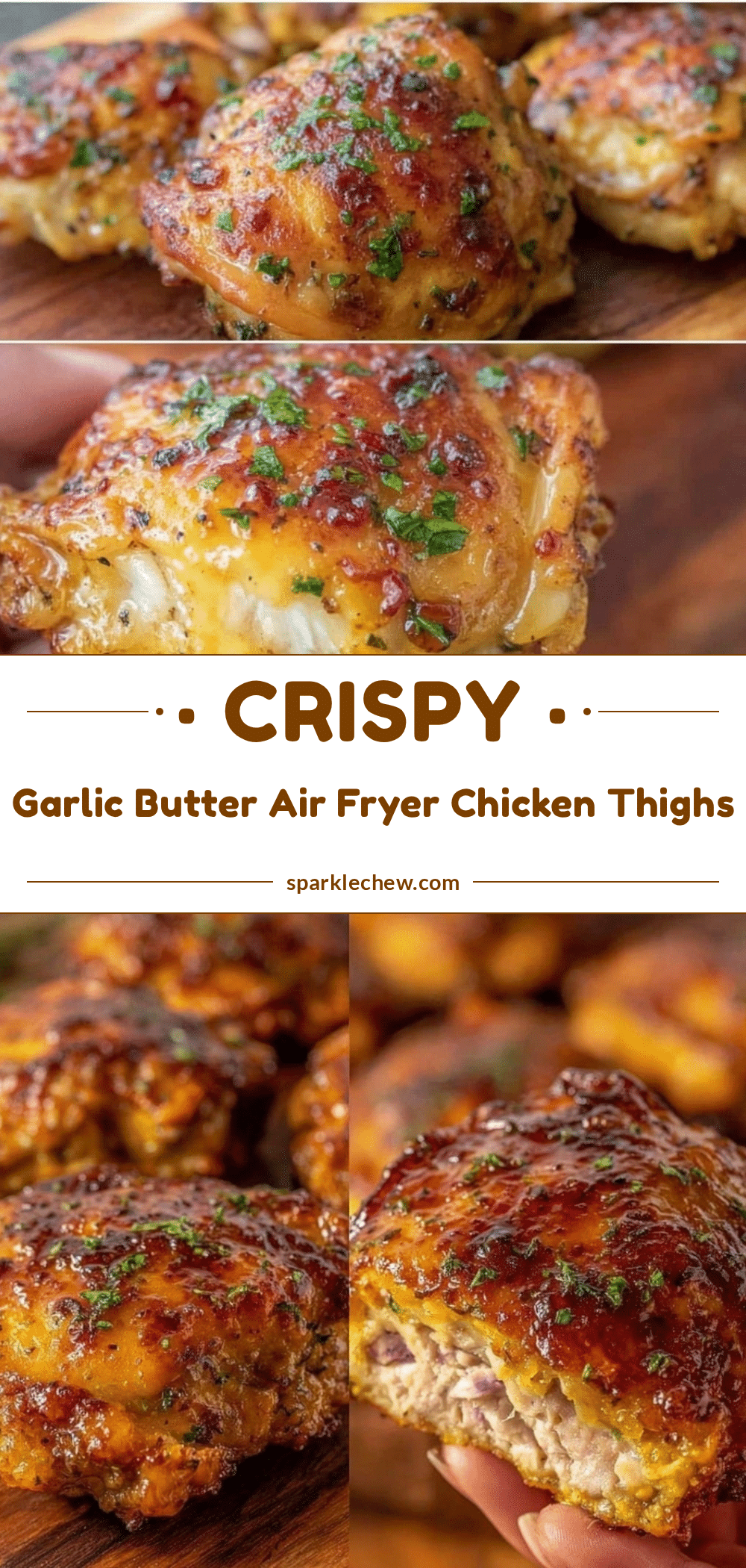 crispy garlic butter chicken thighs air fryer recipe recipe