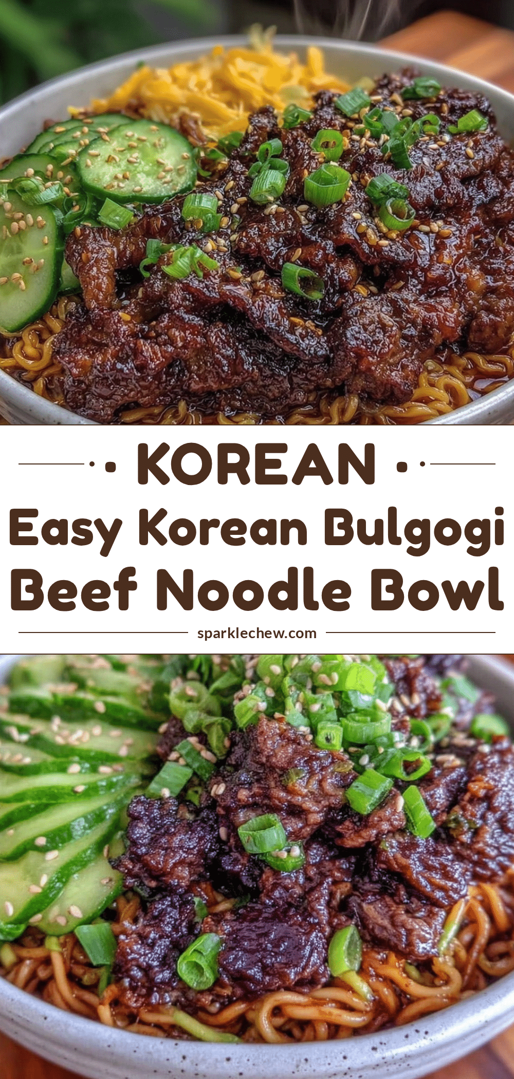 easy korean ground beef bulgogi noodle bowl recipe