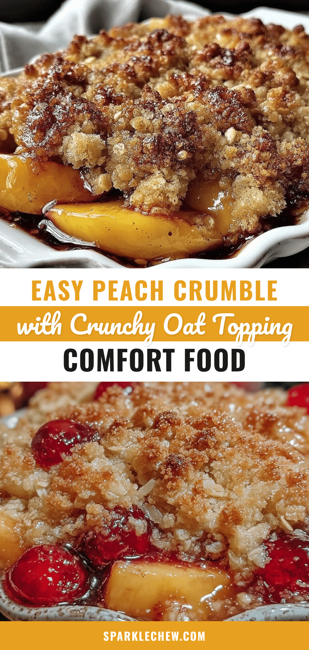 easy peach crumble recipe