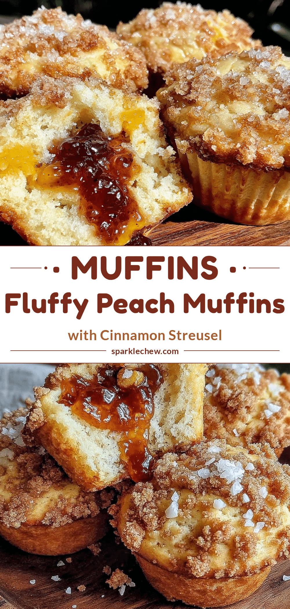 fluffy peach muffins recipe