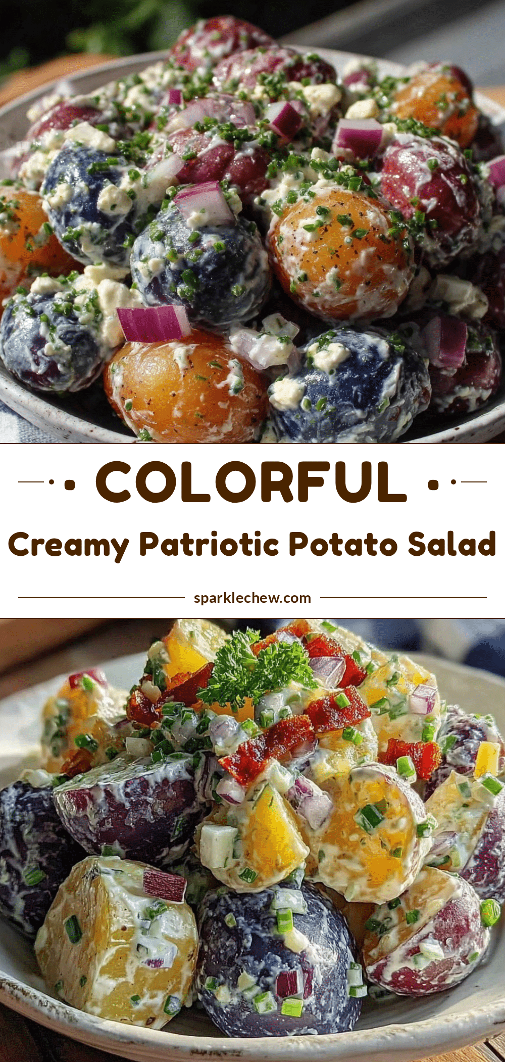 fresh patriotic potato salad recipe