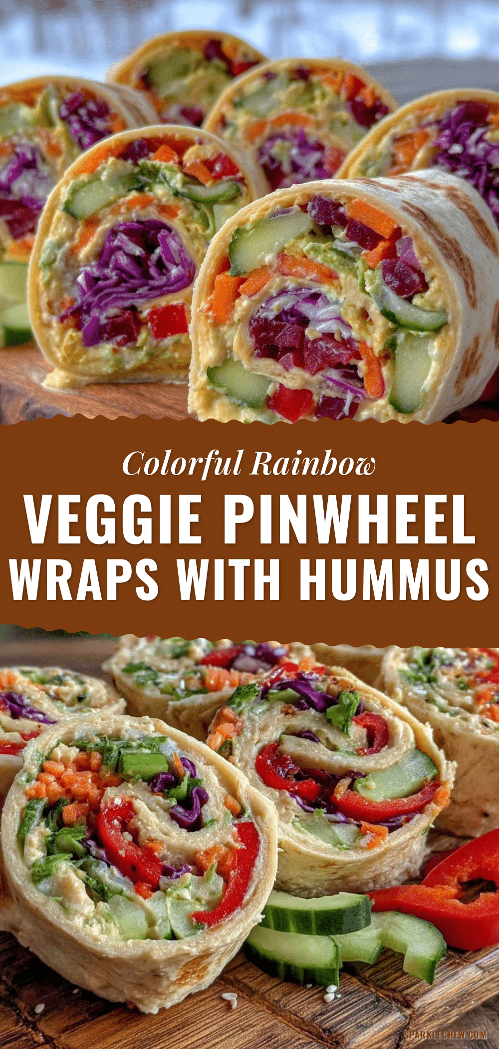 fresh rainbow veggie pinwheel wraps recipe
