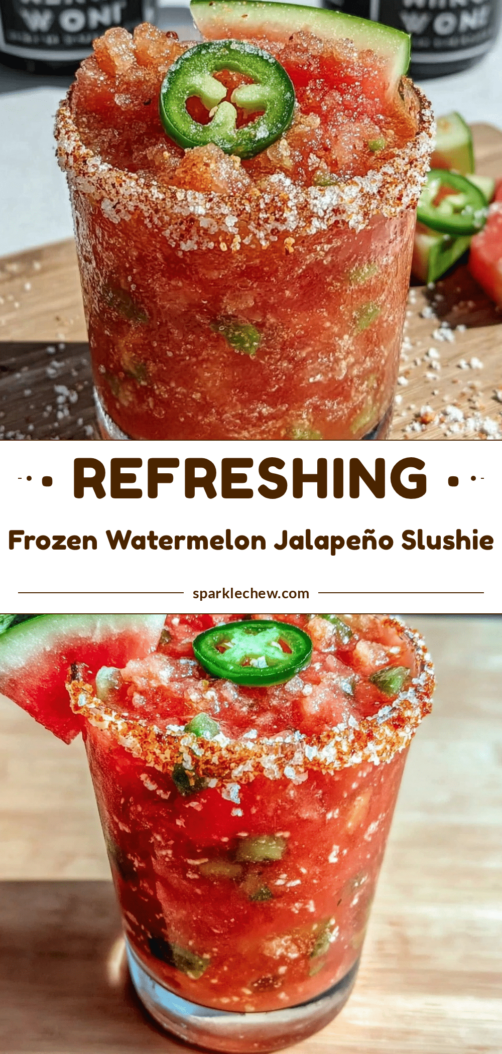 frozen watermelon jalapeño slushie recipe