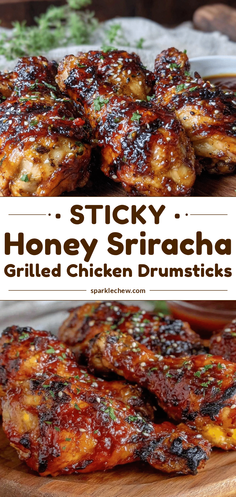 honey sriracha grilled chicken drumsticks recipe