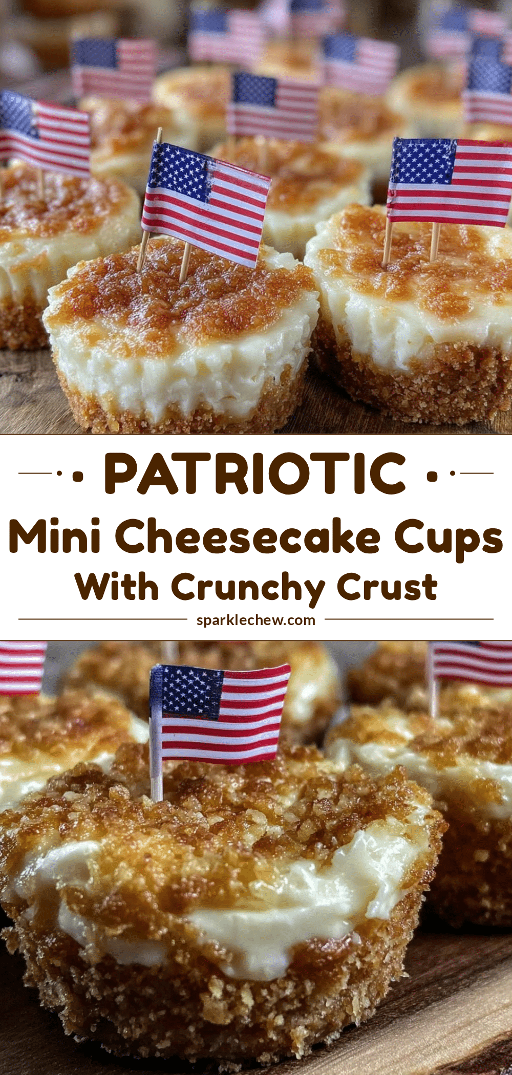 mini flag cheesecake cups recipe