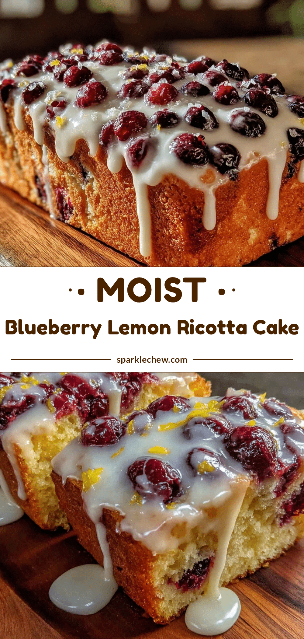 moist blueberry lemon ricotta sheet cake recipe