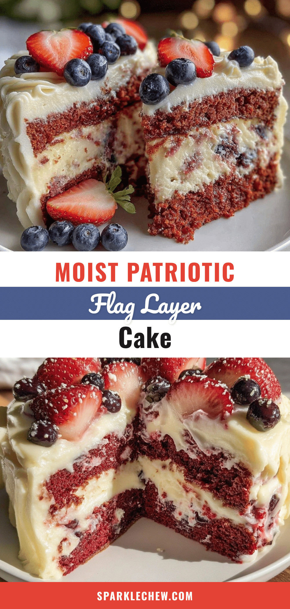 patriotic american flag layer cake recipe