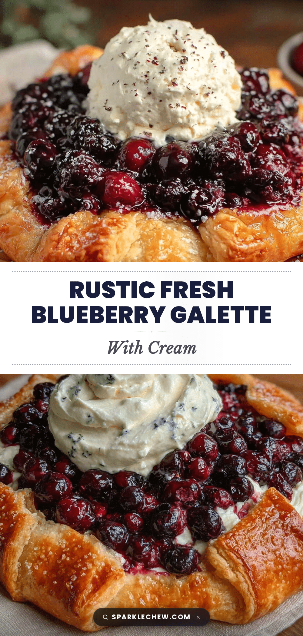 rustic fresh blueberry galette recipe