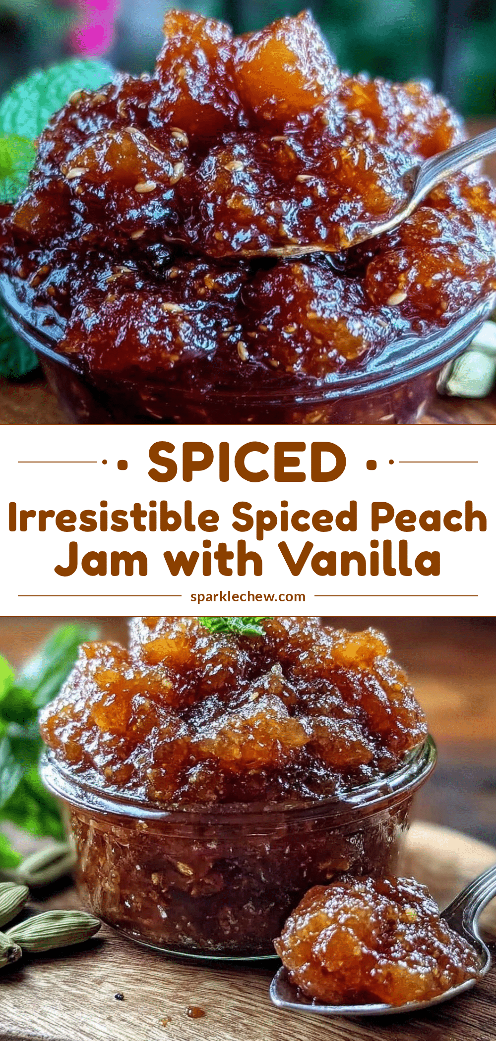 spiced peach jam recipe