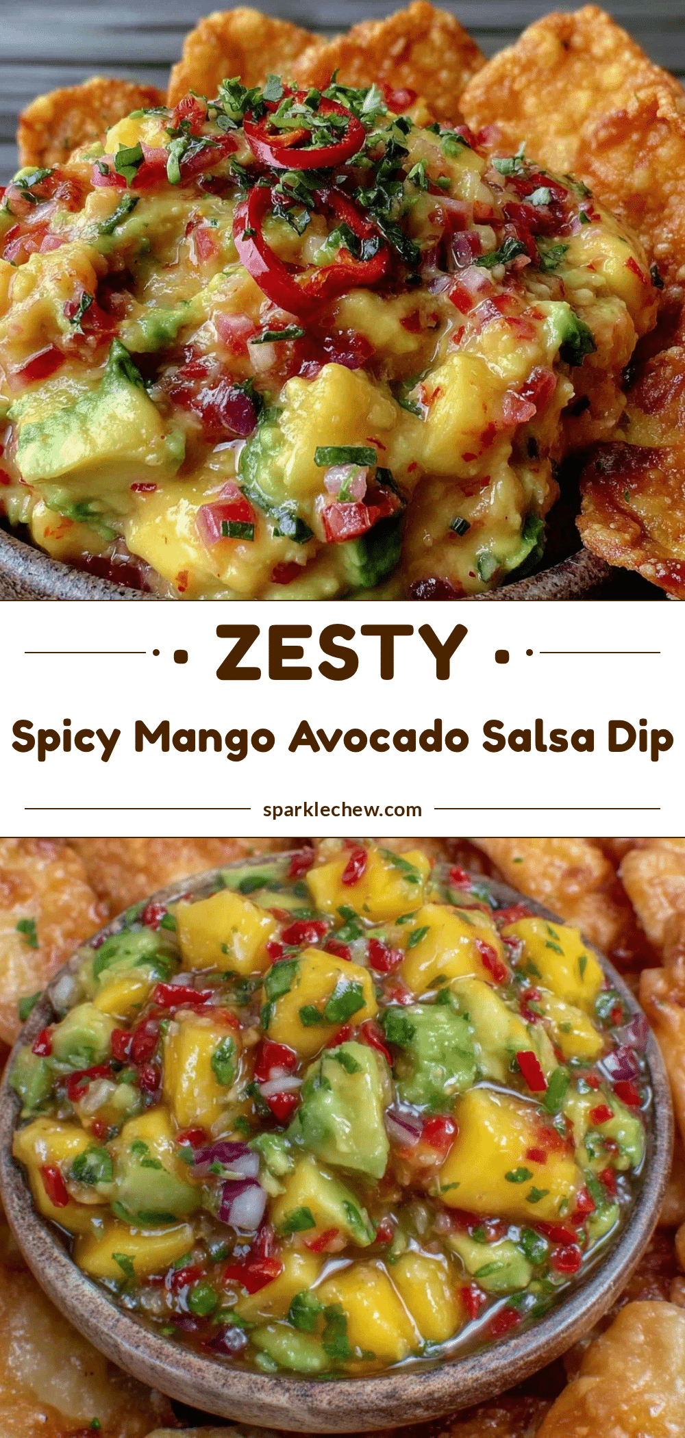 spicy mango avocado salsa dip recipe