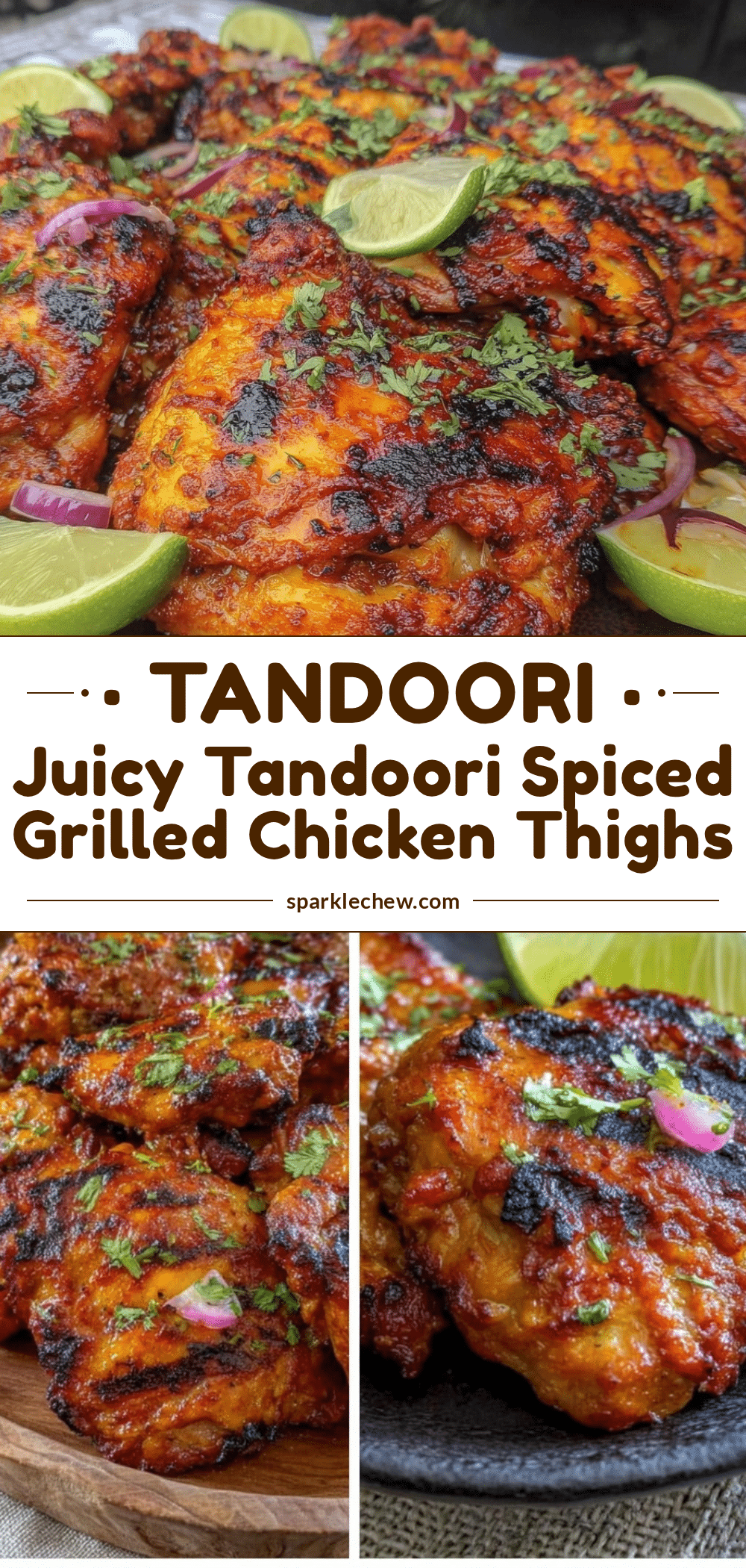 tandoori spiced grilled chicken thighs recipe
