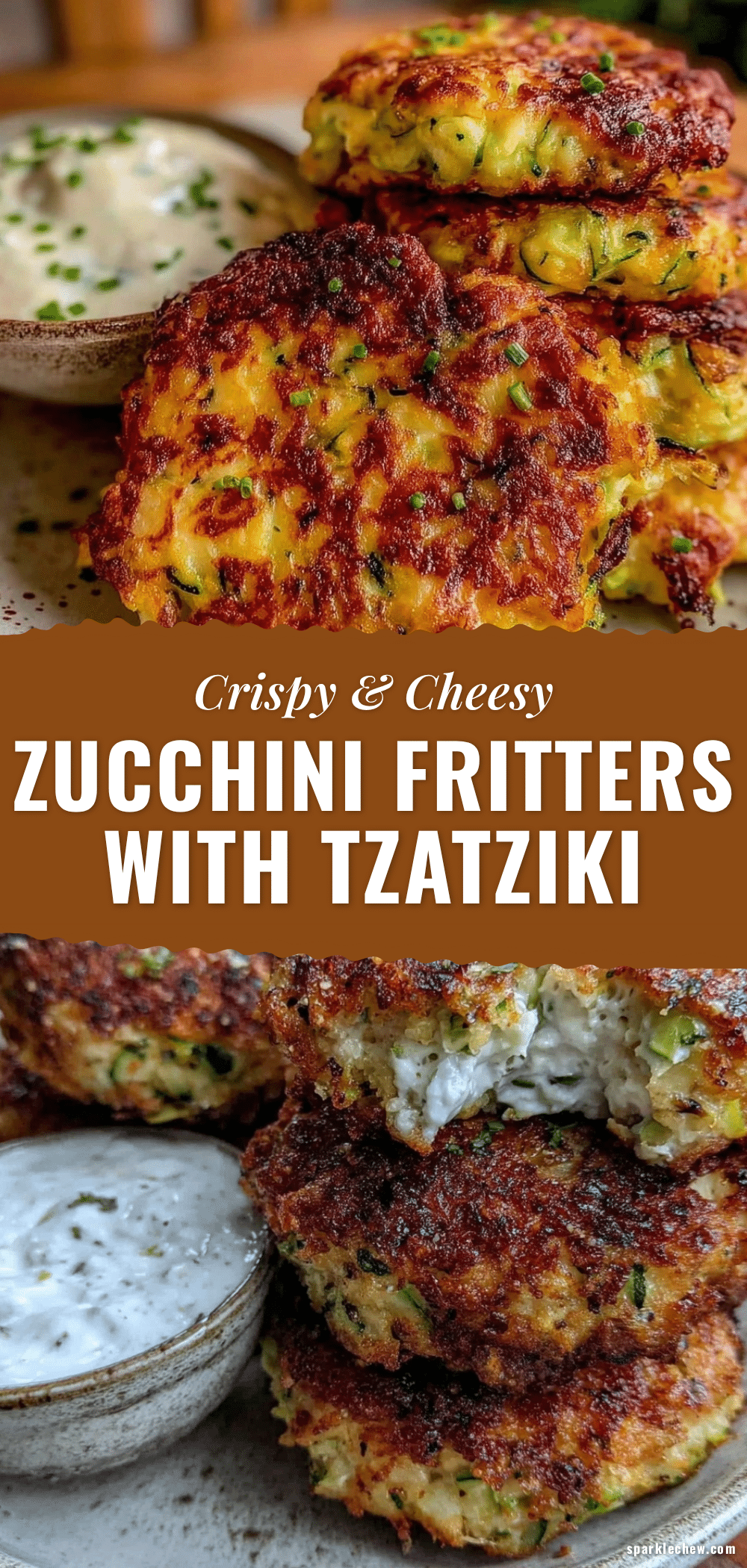 crispy cheesy zucchini fritters recipe