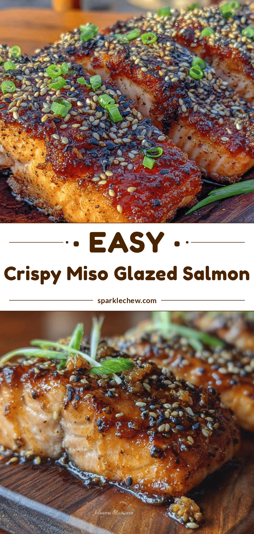 crispy miso glazed salmon recipe
