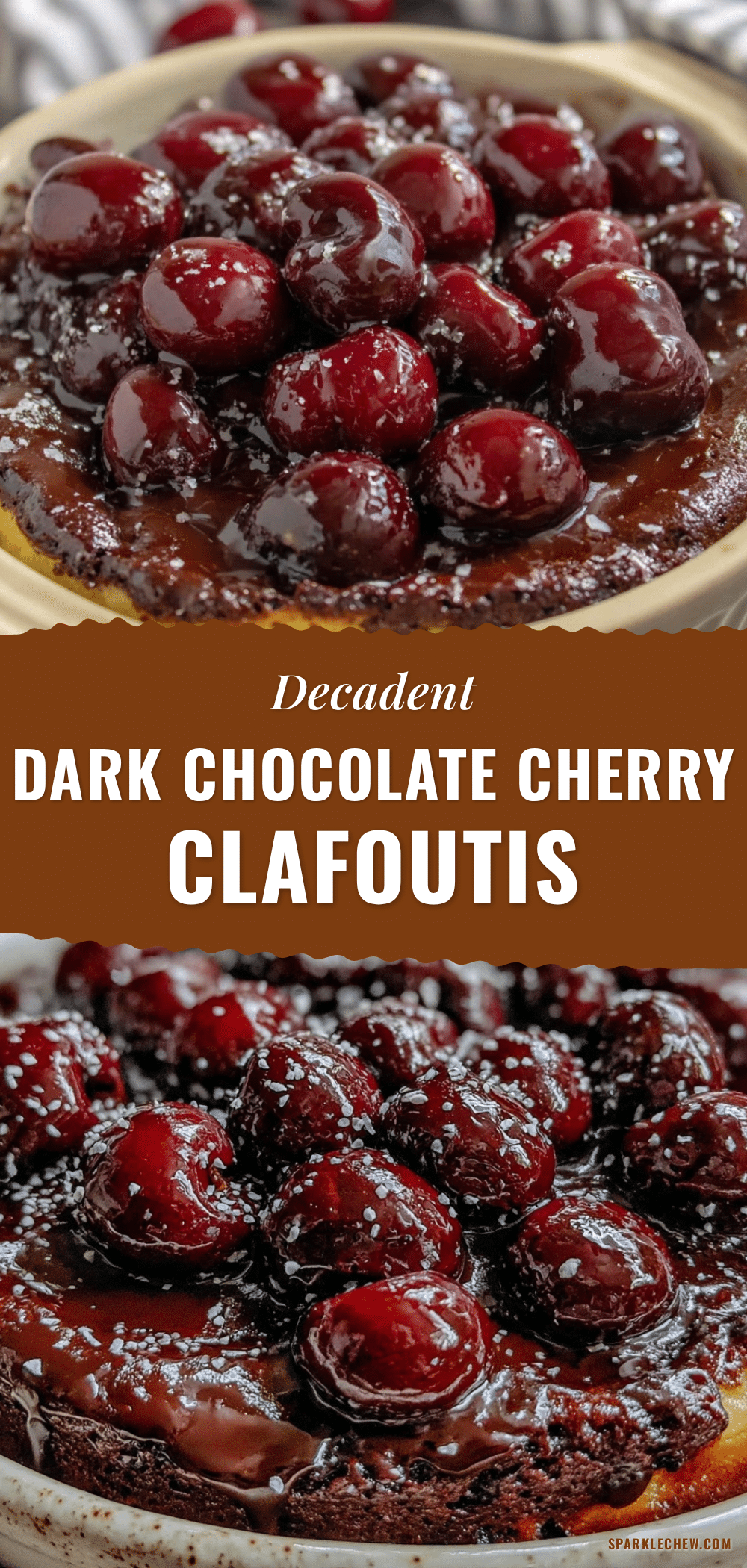dark chocolate cherry clafoutis recipe