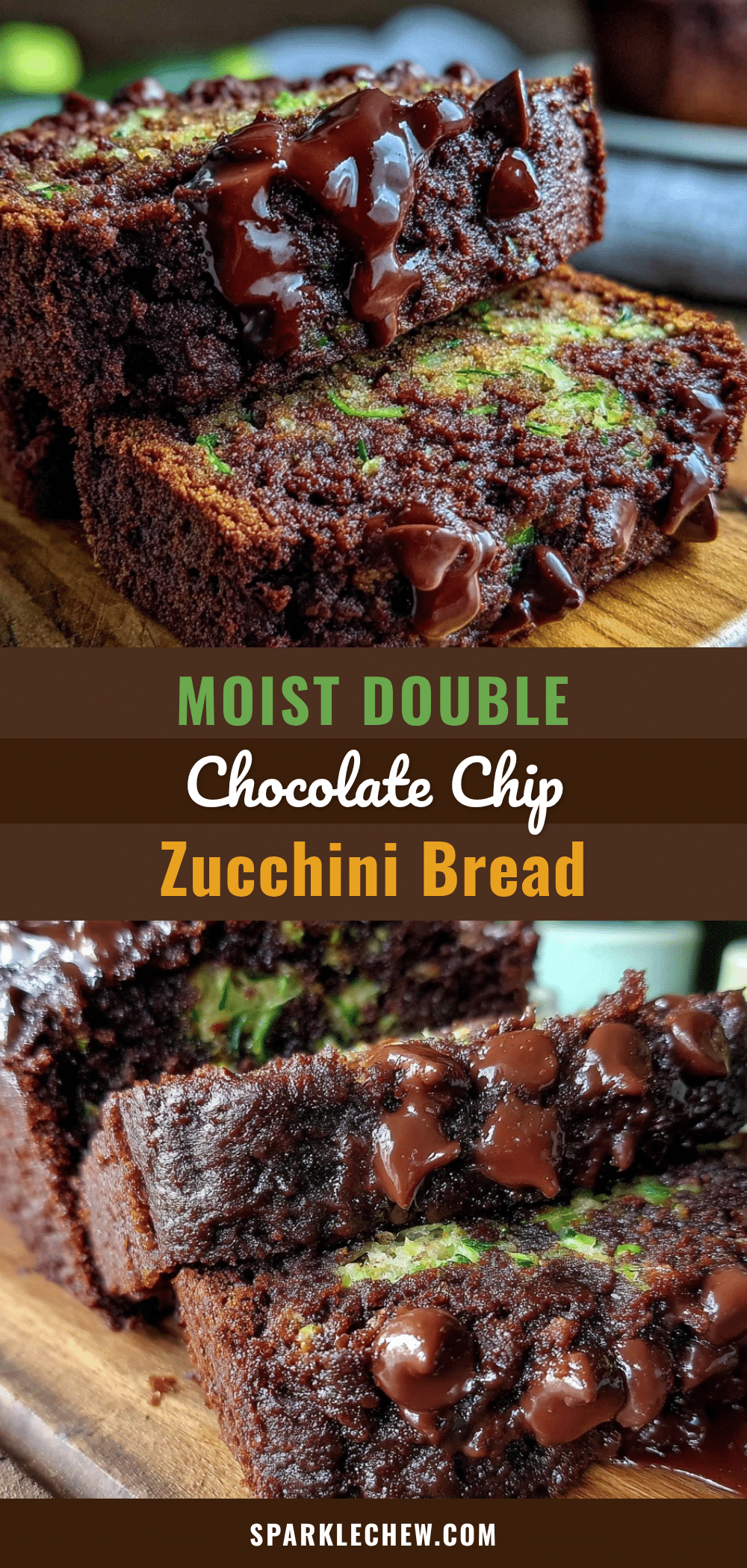 double chocolate chip zucchini bread recipe
