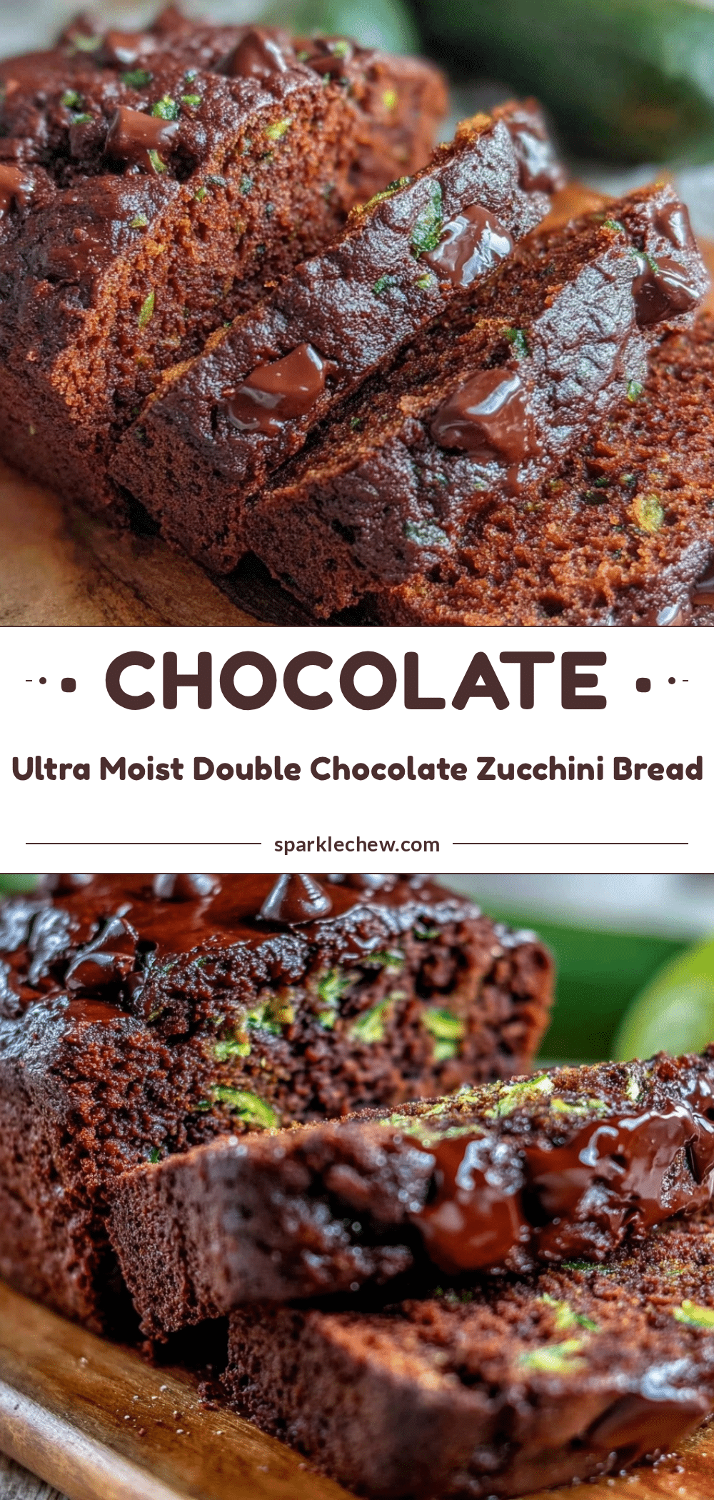 double chocolate chip zucchini bread recipe
