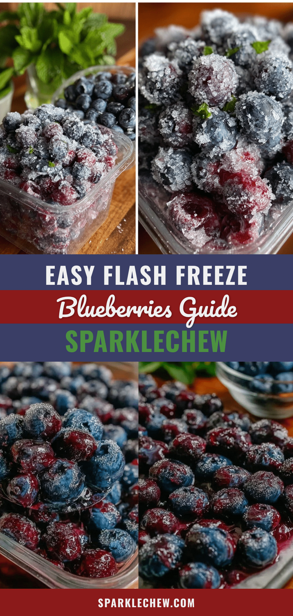 easy flash freeze blueberries recipe