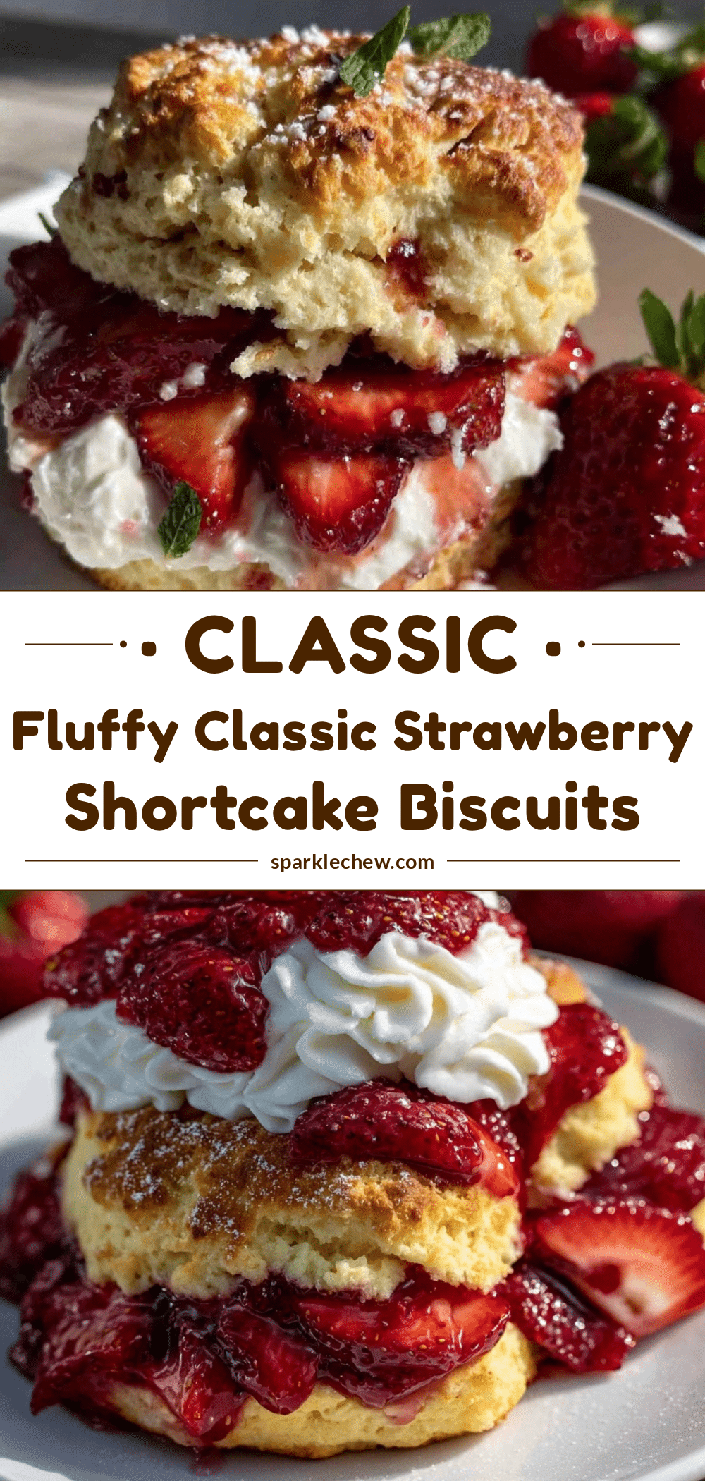 fluffy classic strawberry shortcake biscuits recipe