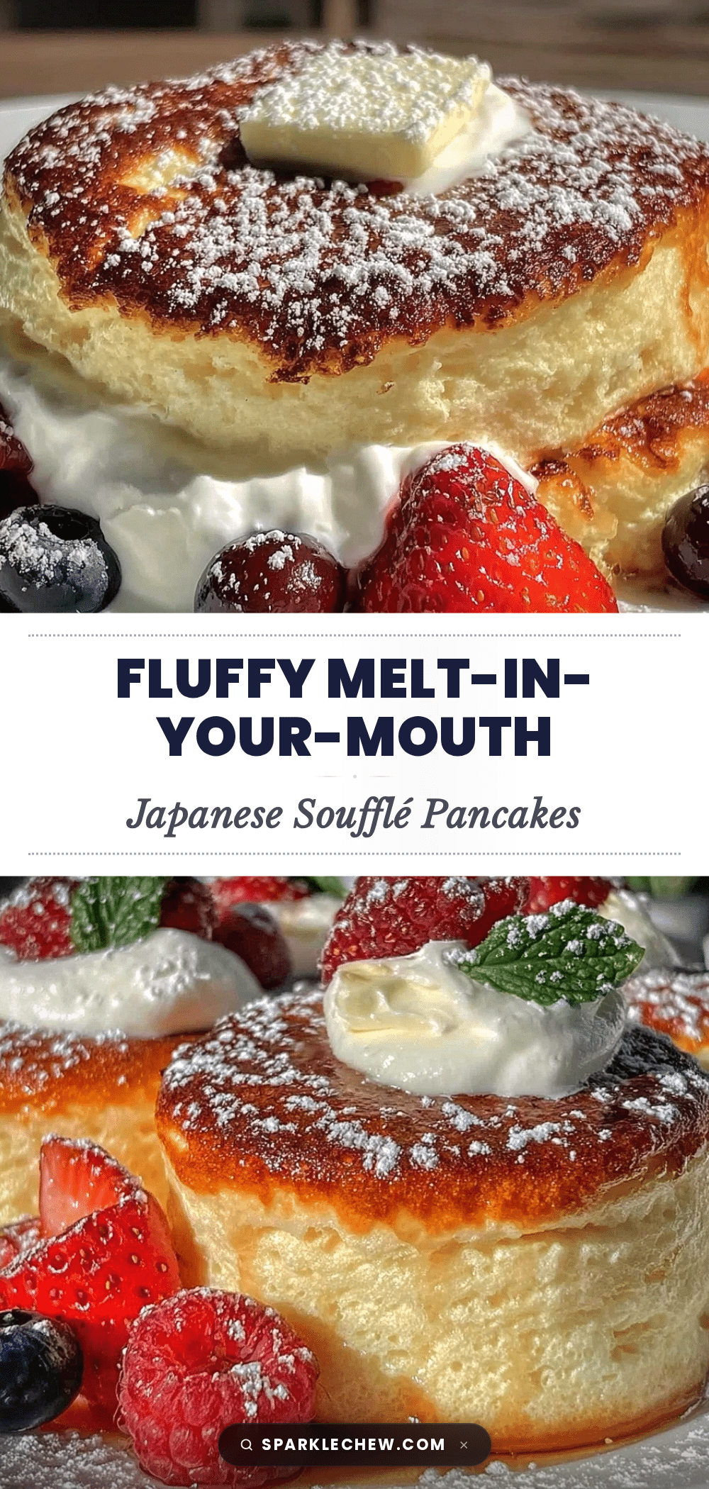 fluffy Japanese soufflé pancakes recipe