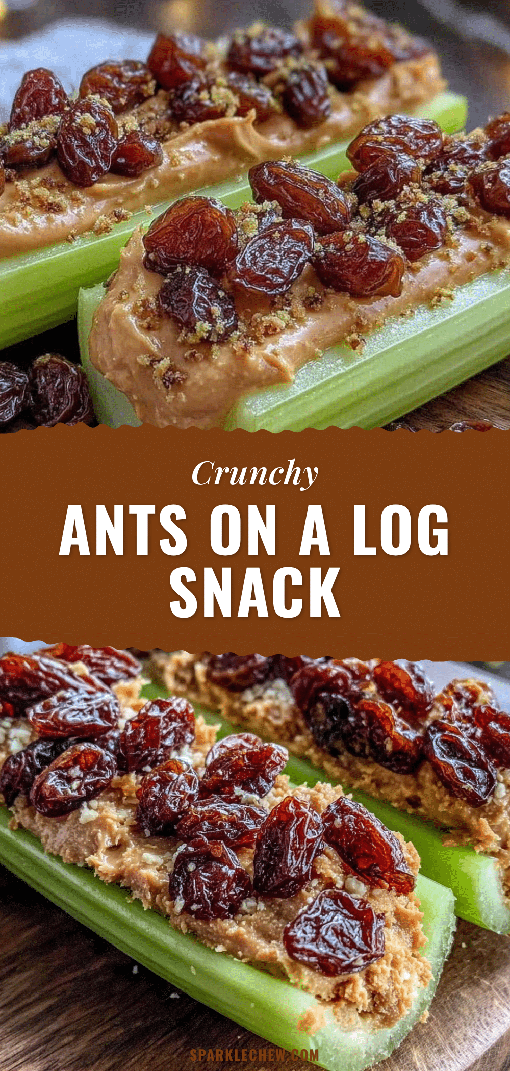 fresh ants on a log snack recipe