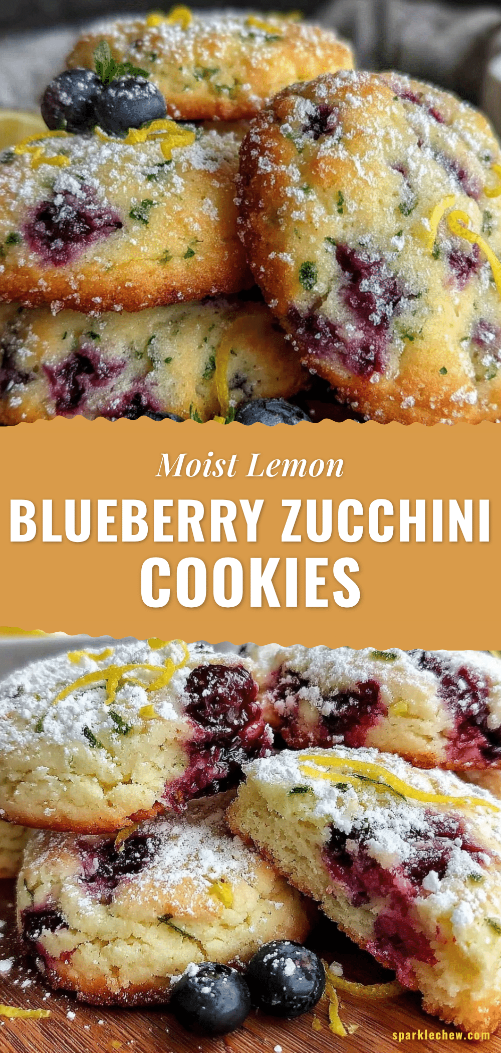lemon blueberry zucchini cookies recipe