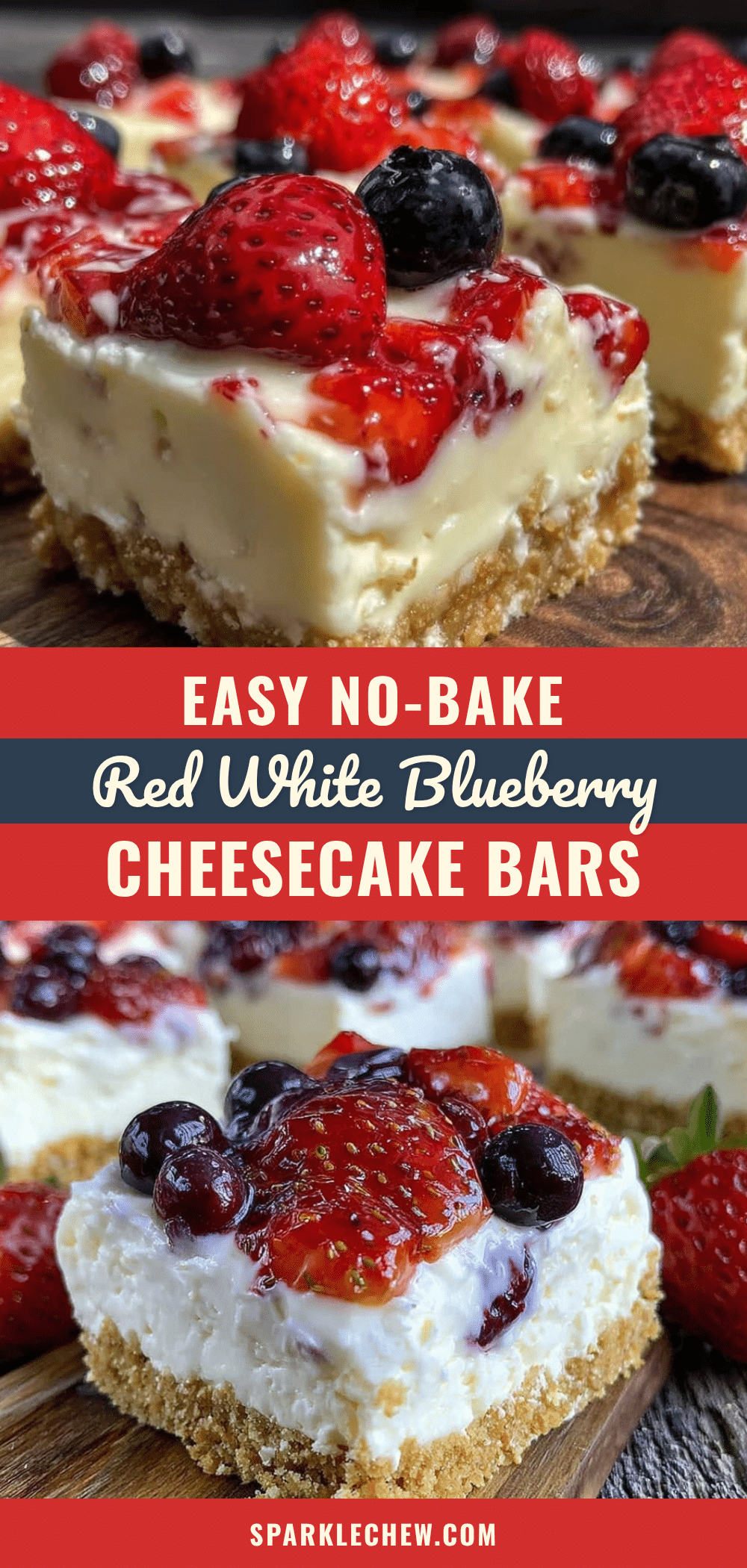no bake berry cheesecake bars recipe