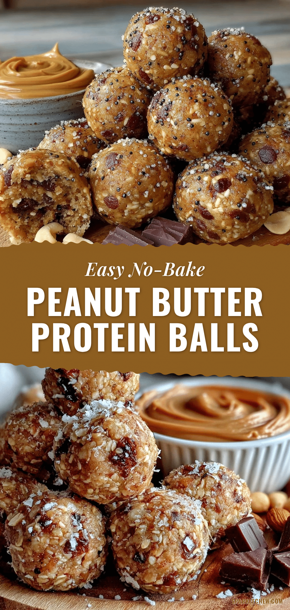 no-bake peanut butter protein energy balls recipe