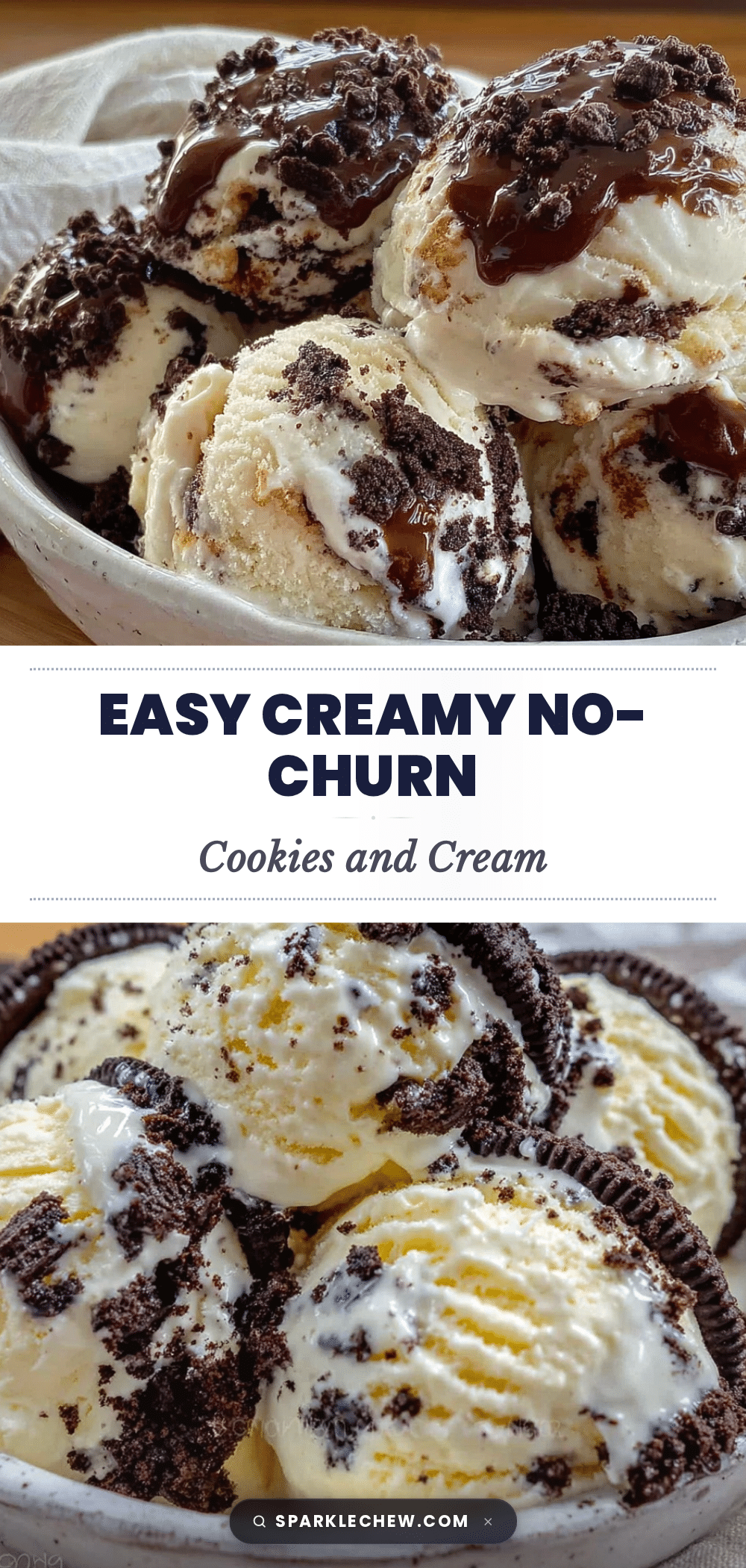 no-churn cookies and cream ice cream recipe