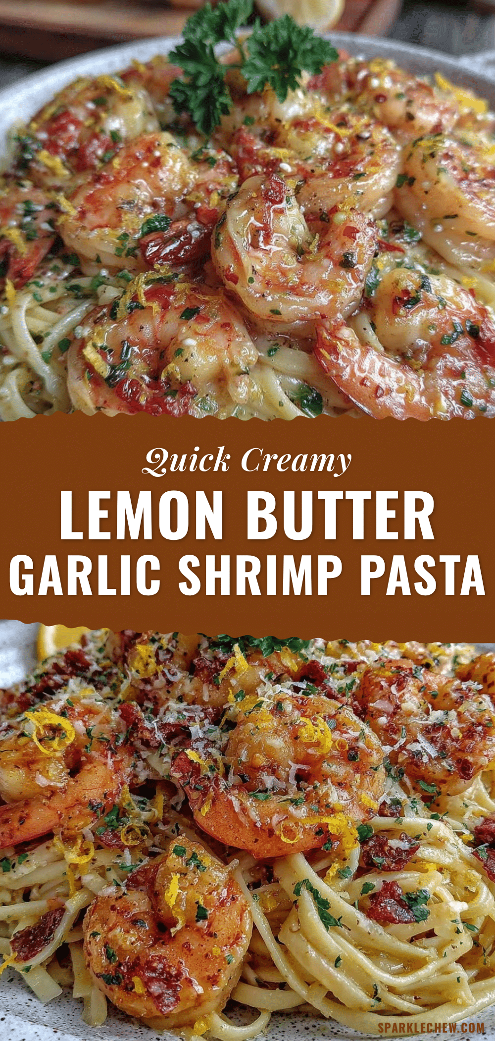 quick creamy lemon butter garlic shrimp pasta recipe