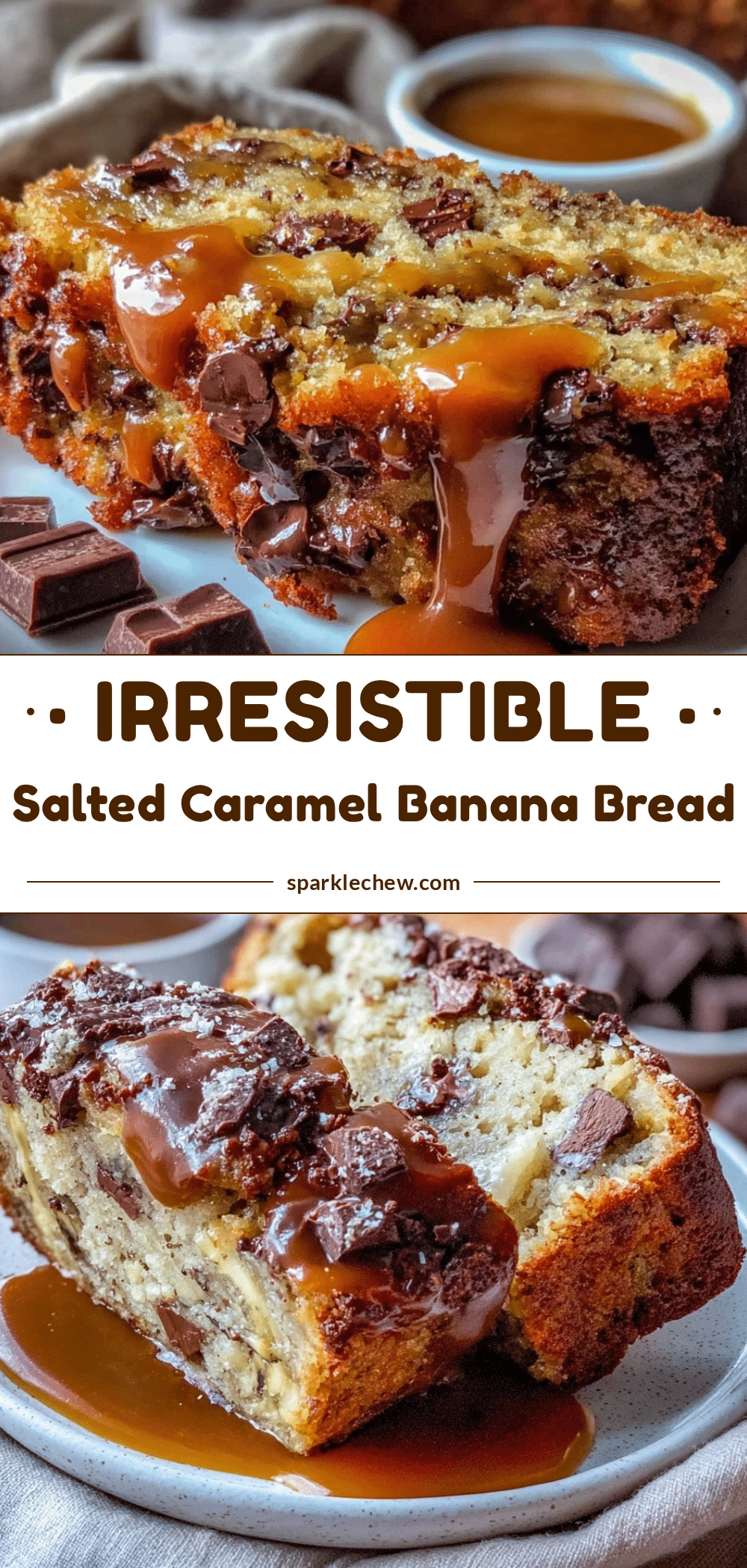 salted caramel banana bread recipe